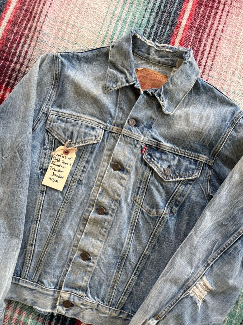 Levi's 70s Levi’s LVC Type 3 Embroidered Rooster Denim Jacket M Size US M / EU 48-50 / 2 - 5 Thumbnail