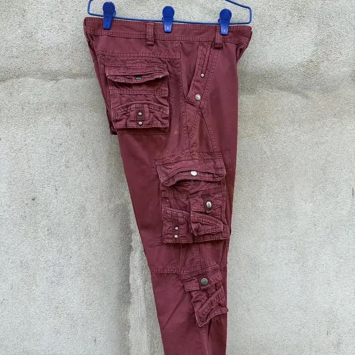 Beauty Beast SPLISH PAINTER FLARE/BOOTCUT TROUSERS MULTIPOCKET CARGO PANT Size US 29 - 17 Thumbnail