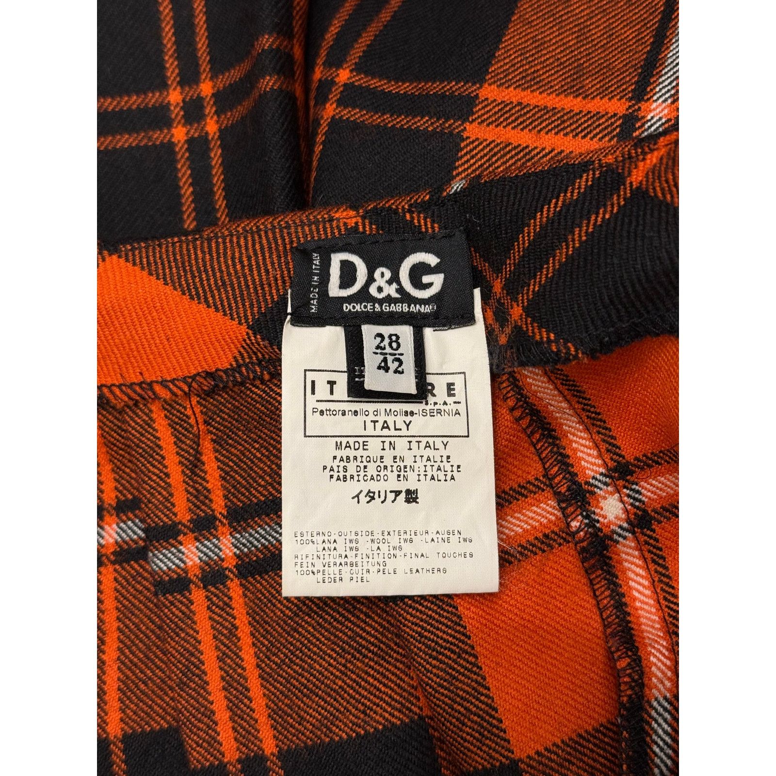 Dolce & Gabbana A/W2003 Dolce & Gabbana bondage tartan skirt Size 28" / US 6 / IT 42 - 8 Thumbnail