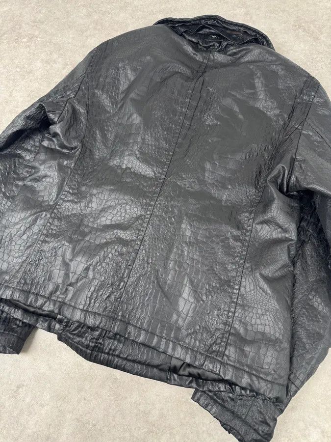 Emporio Armani FW2007 Emporio Armani Offcier Black Crocodile Effect Jacket Size US M / EU 48-50 / 2 - 9 Thumbnail