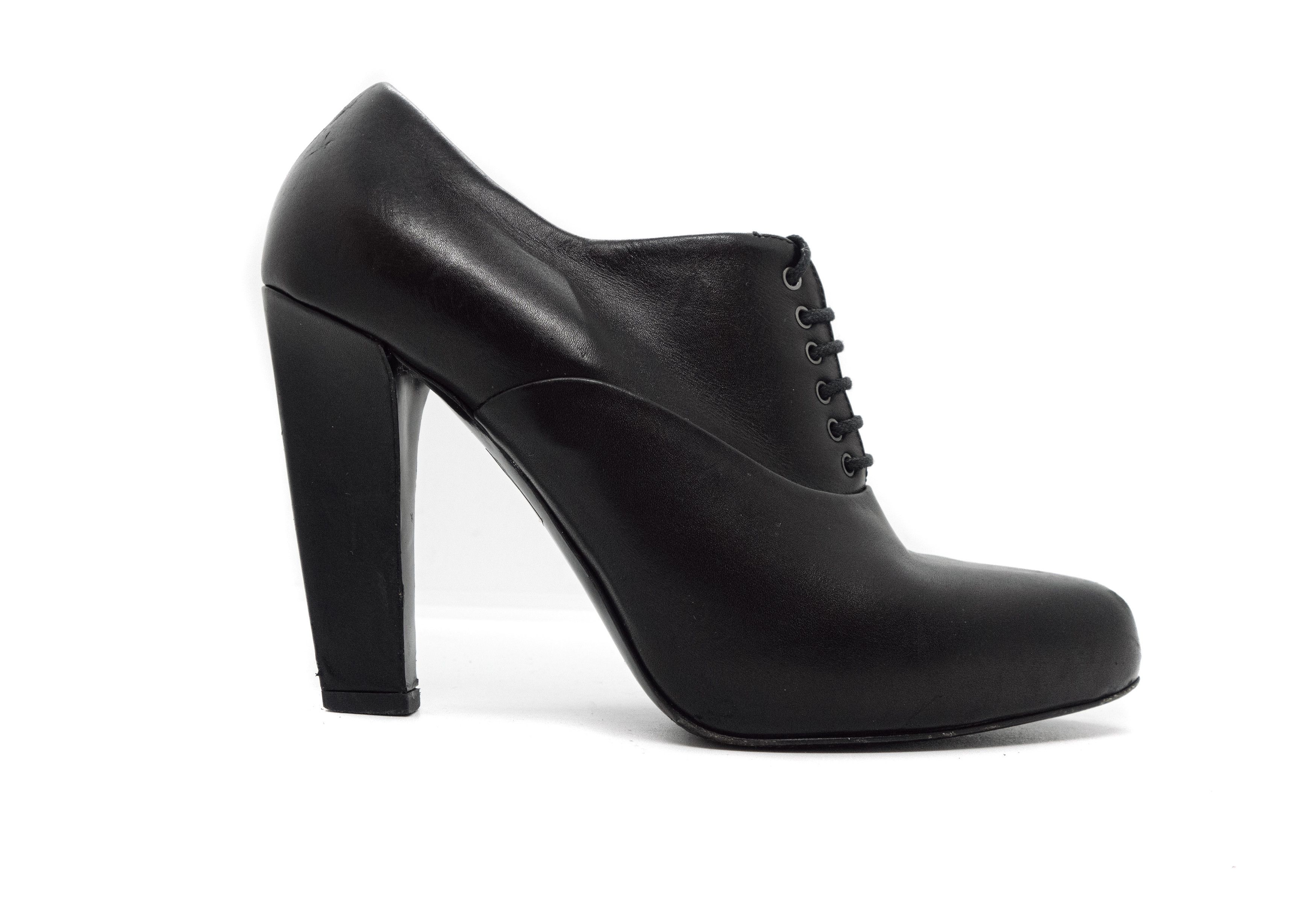 Prada Mainline Leather Ankle Heeled Bootie Size US 8 / IT 38 - 1 Thumbnail