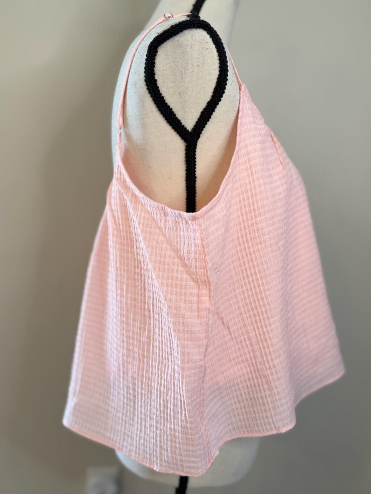 Other Banana Republic Factory pink flouncy crop tank top SZ LG Size L / US 10 / IT 46 - 2 Thumbnail