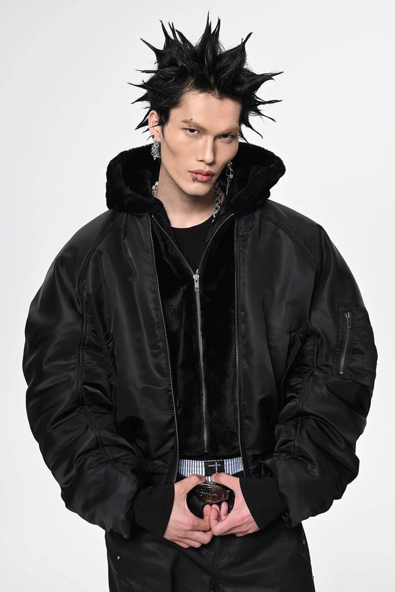 Other Dual-Layer Faux Fur Hooded Bomber by SAVAGEGROWTHWORLD Size US L / EU 52-54 / 3 - 6 Thumbnail