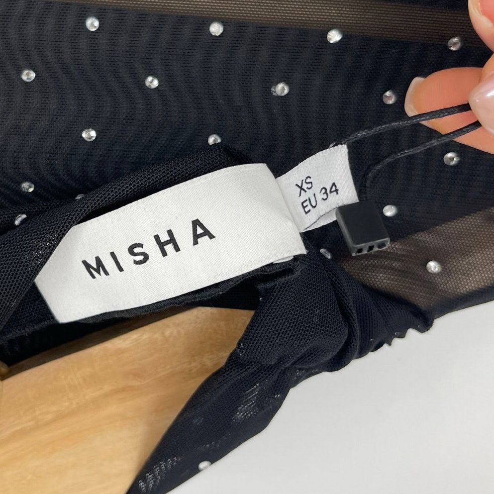 Other MISHA | NWT Diamante Sandra Mesh Top XS Size XS / US 0-2 / IT 36-38 - 5 Thumbnail