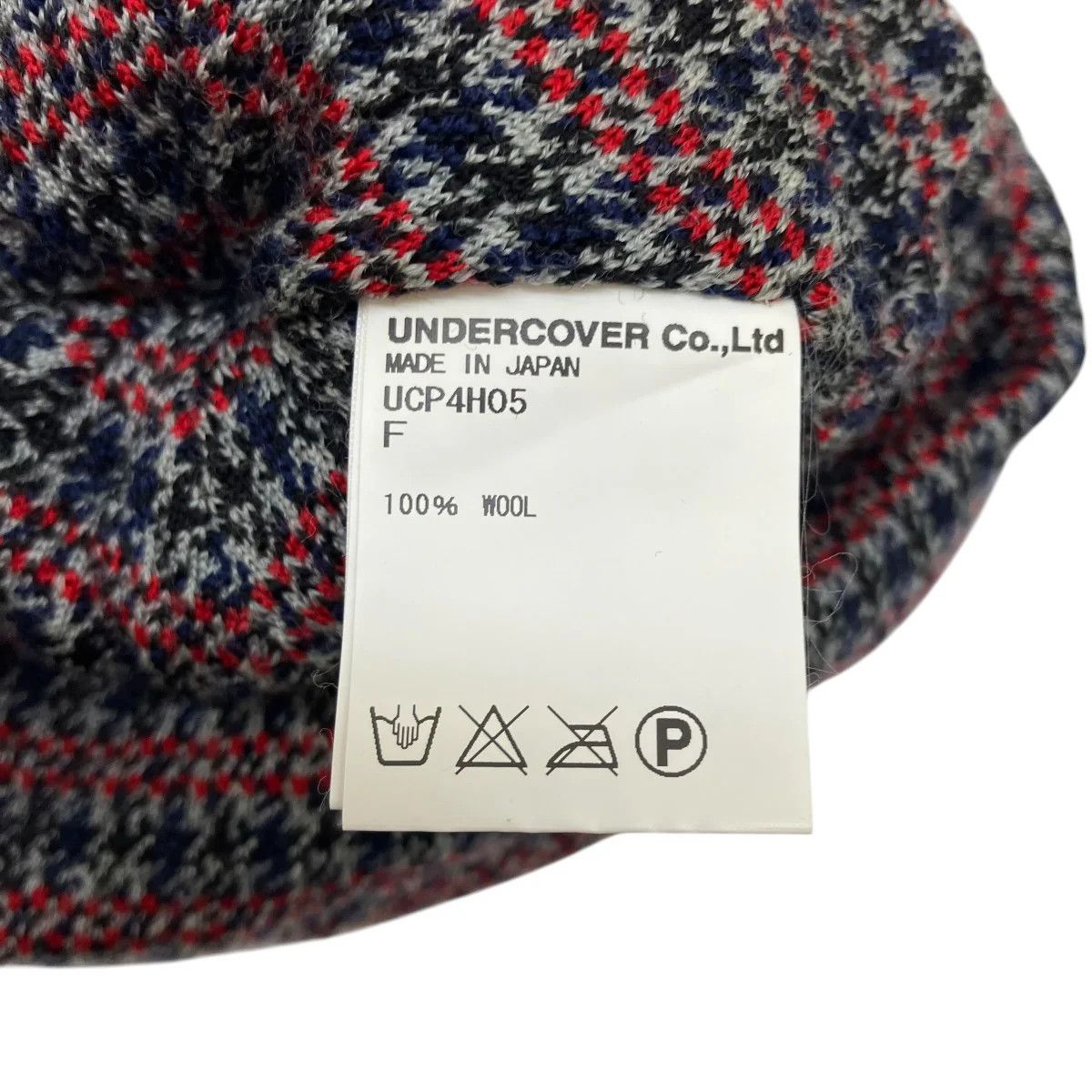 Undercover Wool Houndstooth Knit Beanie Size ONE SIZE - 5 Thumbnail