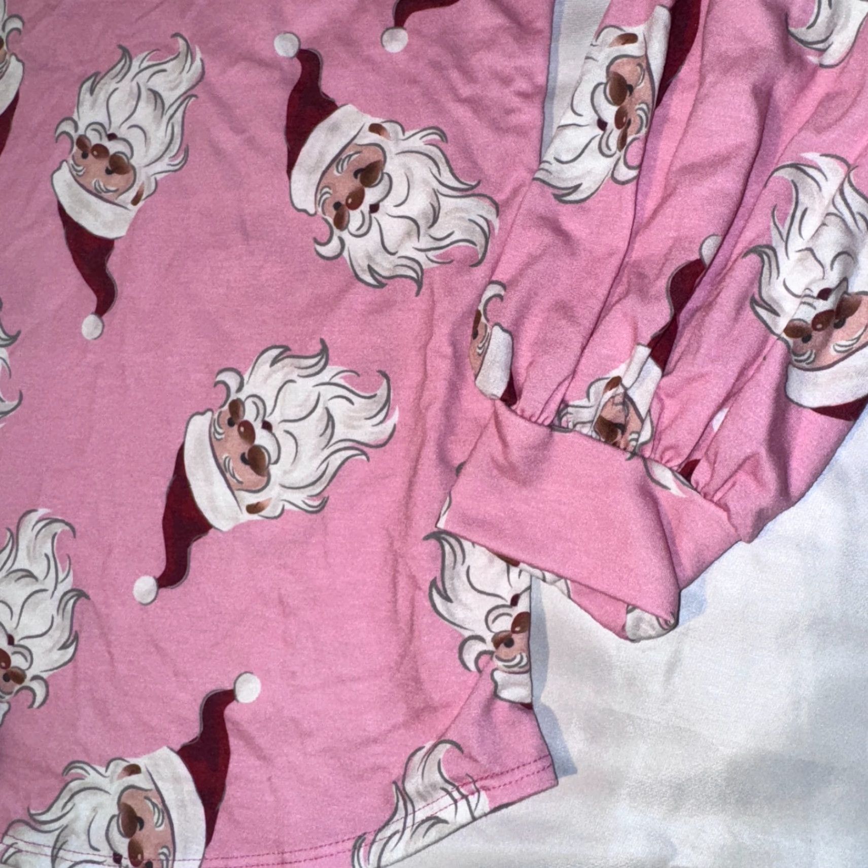 Pinko BiBi Pajama Top Women L Pink Christmas Santa Claus Santa Honey NWT Comfy Stretch Size L / US 10 / IT 46 - 4 Thumbnail