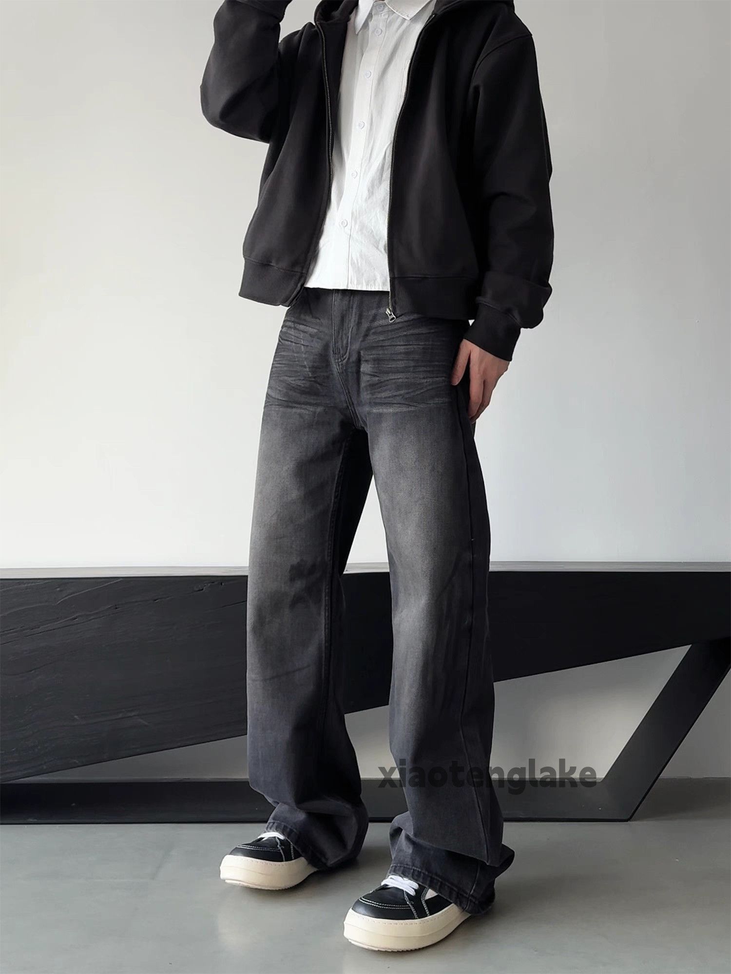 Designer × Jean × Vintage Unisex washed faded cleanfit yuppie loose baggy jeans Size US 32 / EU 48 - 6 Thumbnail