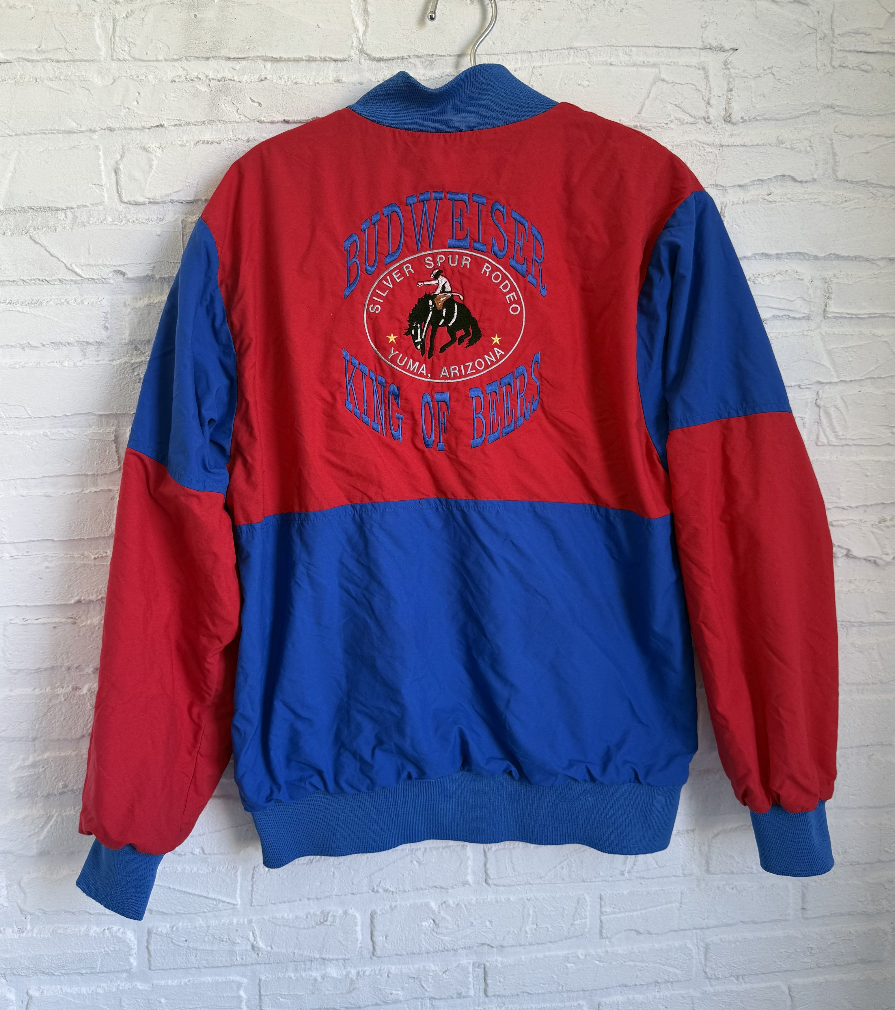 Chalk Line Vintage 90s Budweiser Chalk Line Bomber Jacket Rodeo Size US S / EU 44-46 / 1 - 1 Thumbnail