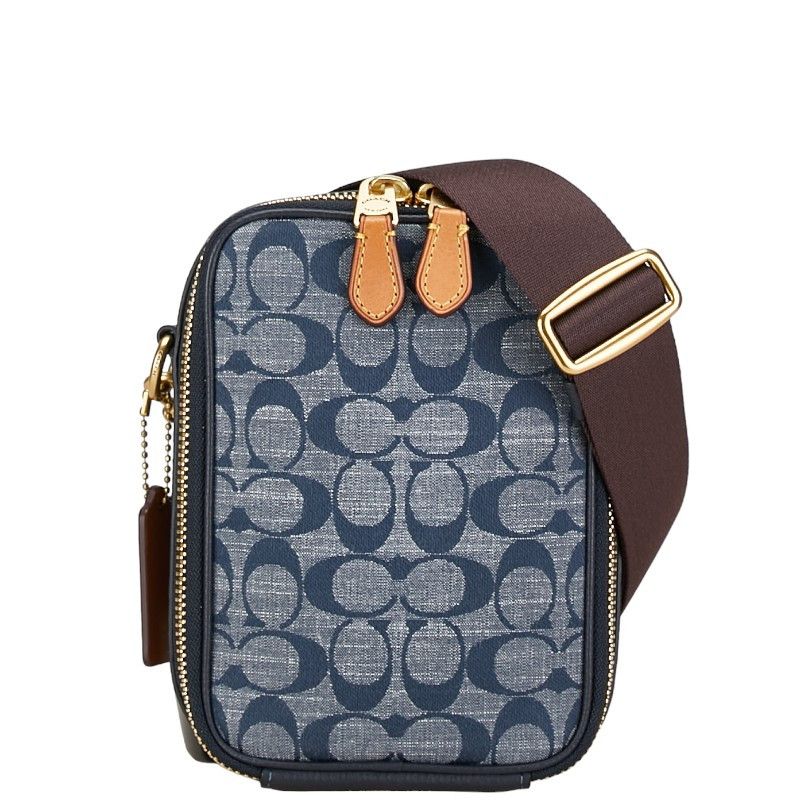 Coach Coach Coach Signature Canvas Leather Crossbody Shoulder Bag C2257 Canvas Crossbody Bag C2257 in Great Condition Size ONE SIZE - 1 Thumbnail