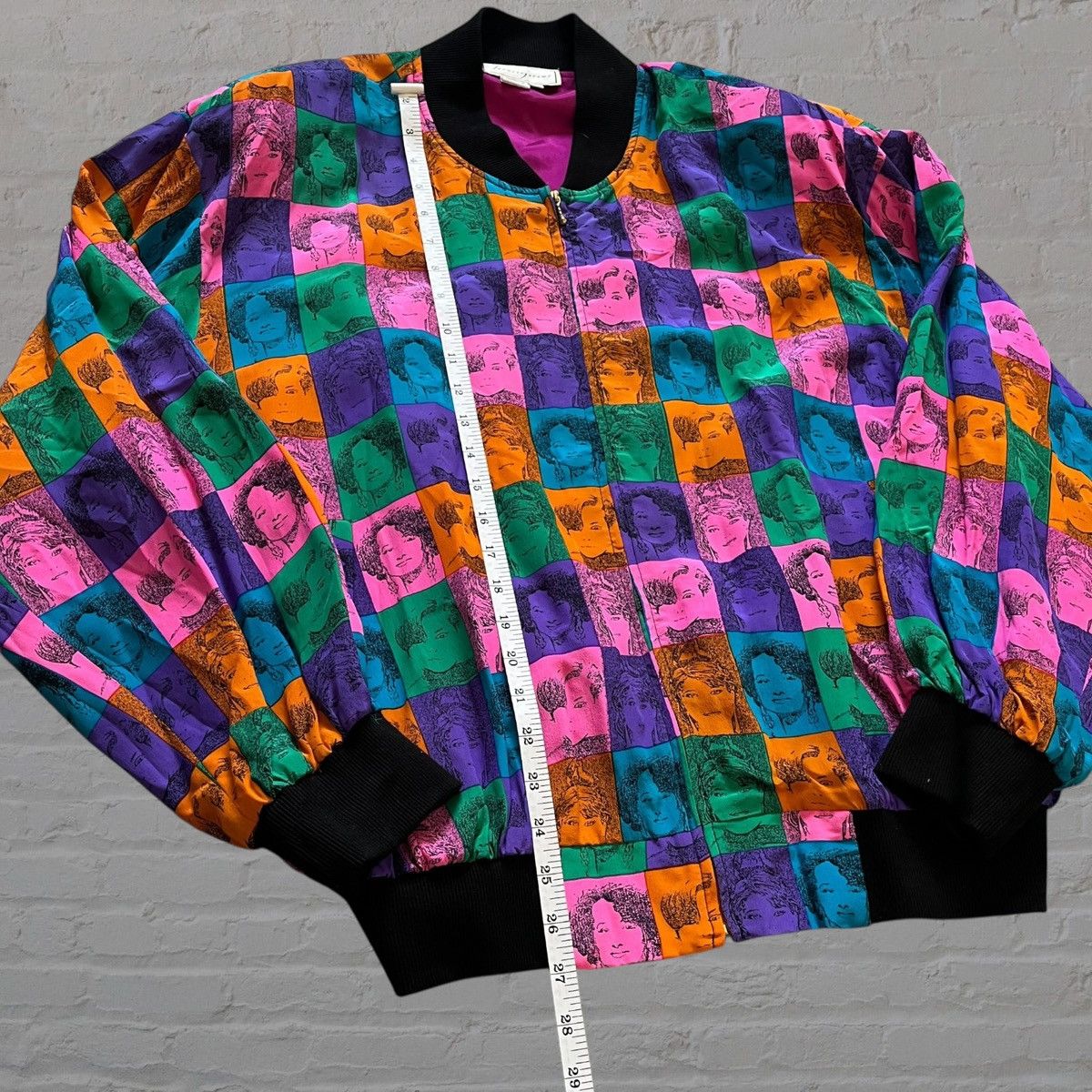 Other VINTAGE 80’s SPENSER JERMEY SILK BOMBER JACKET POP ART L Size L / US 10 / IT 46 - 3 Thumbnail