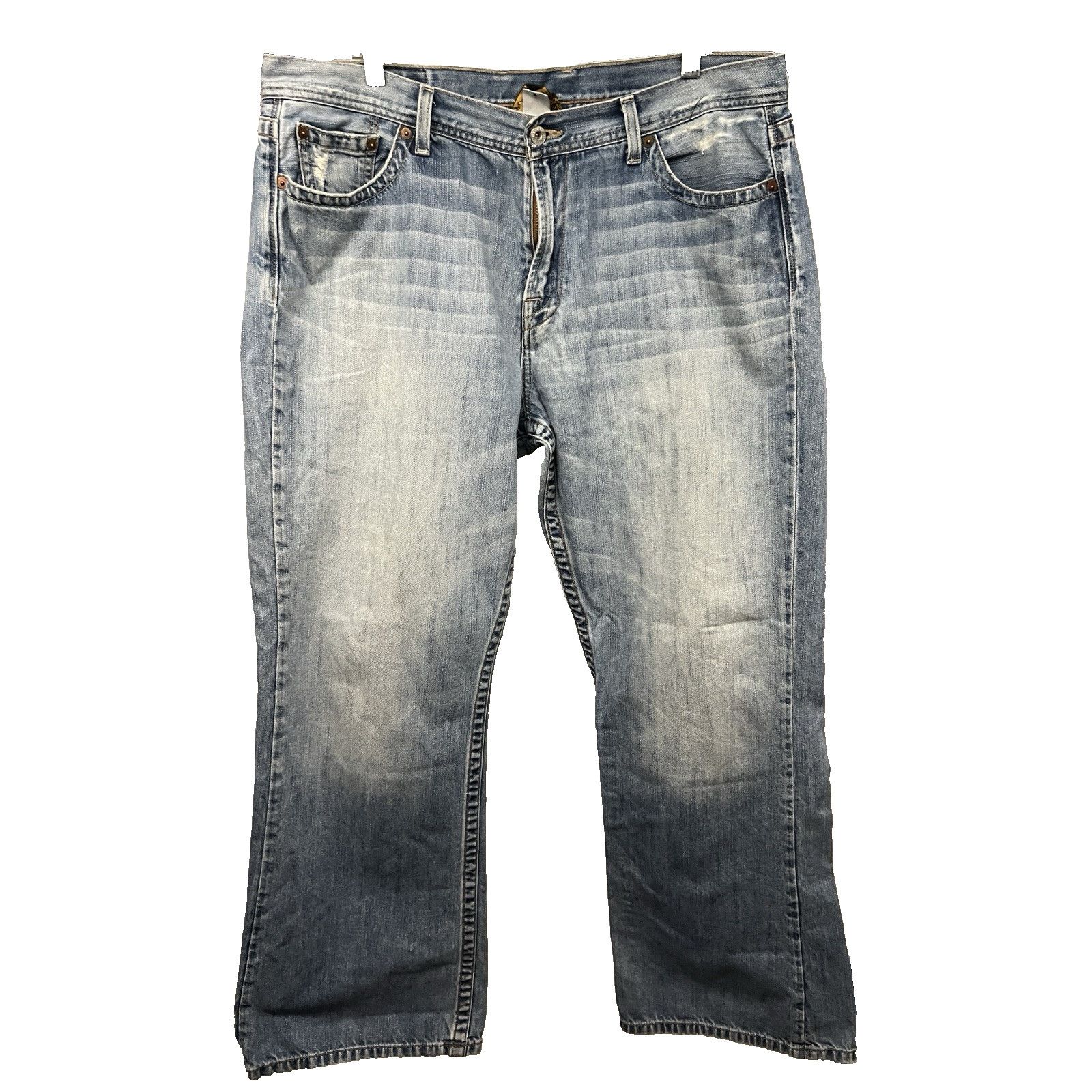 Lucky Brand Lucky Brand Denim Jeans Relax Bootleg Mens 38x31 Distressed Size US 38 / EU 54 - 2 Thumbnail