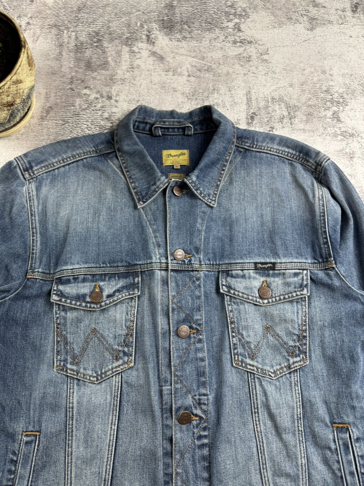 Wrangler WRANGLER Western Rugged Classic XL 90s Trucker Moto Jeans Jacket Size US XL / EU 56 / 4 - 8 Thumbnail