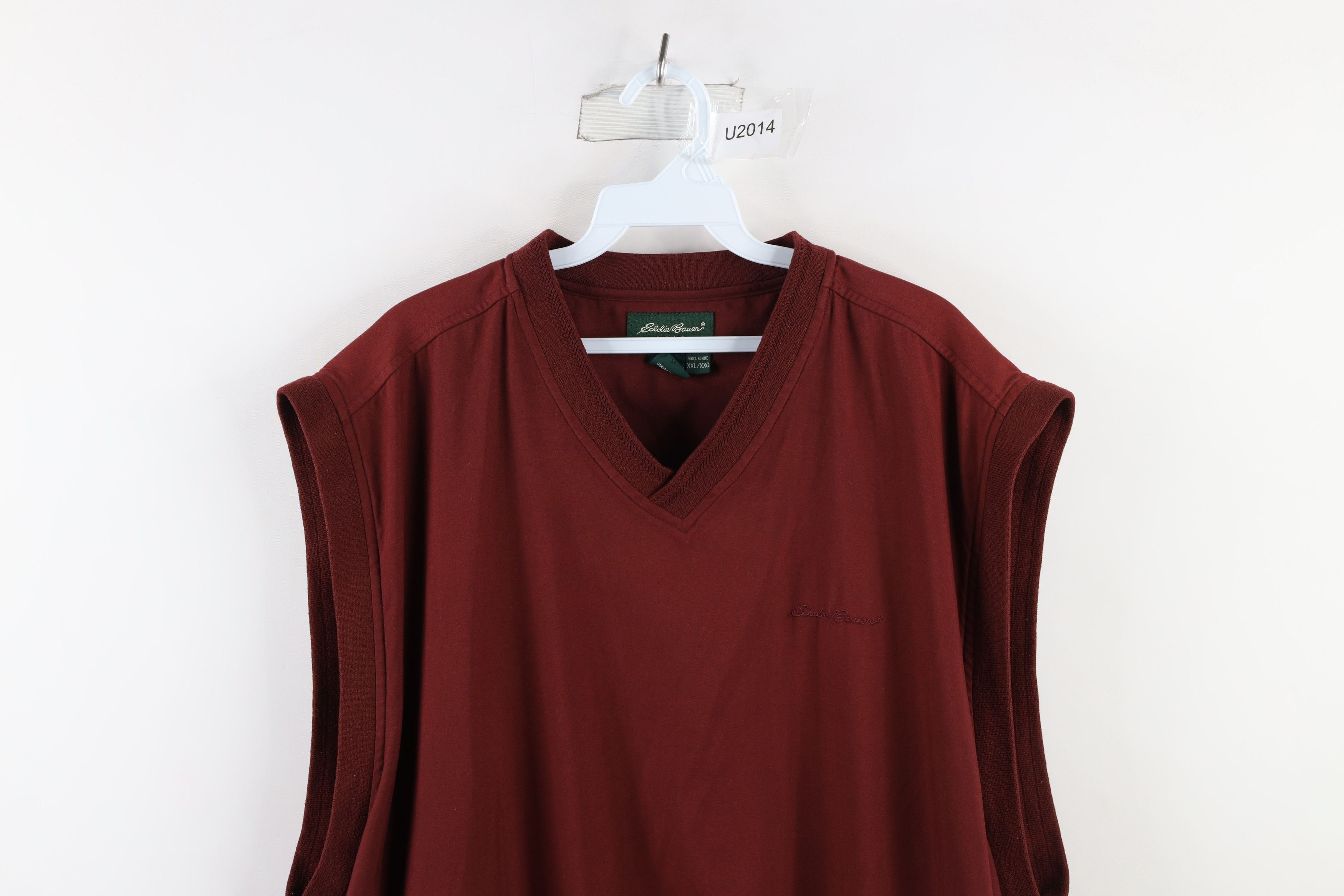 Eddie Bauer Vintage Eddie Bauer Spell Out Script Vest Jacket Red Size US XXL / EU 58 / 5 - 2 Thumbnail