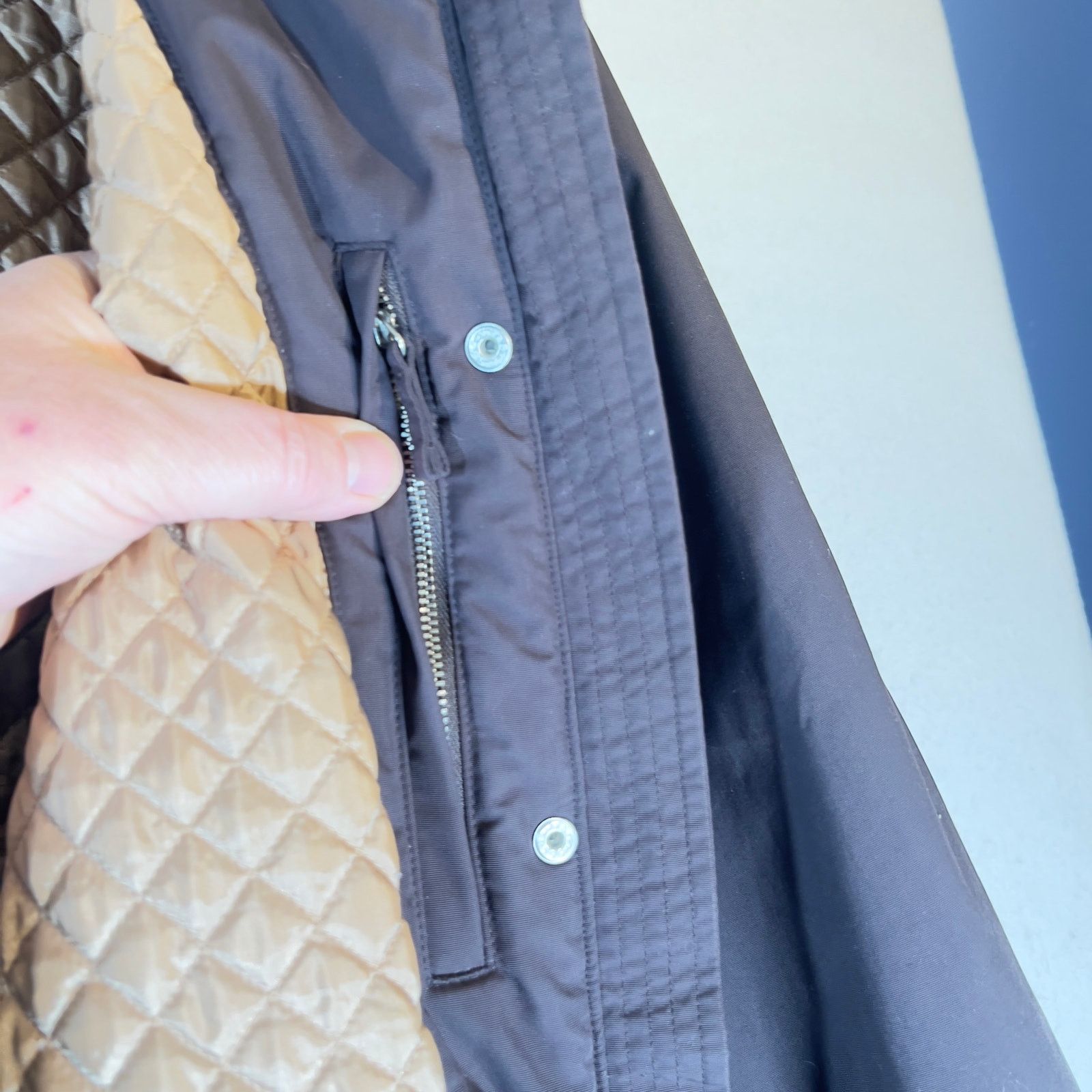 Lands' End Lands' End Faux Fur Coat Woman 2X 20W-22W Brown Quilt Lining Size XXL / US 16-18 / IT 52-54 - 9 Thumbnail