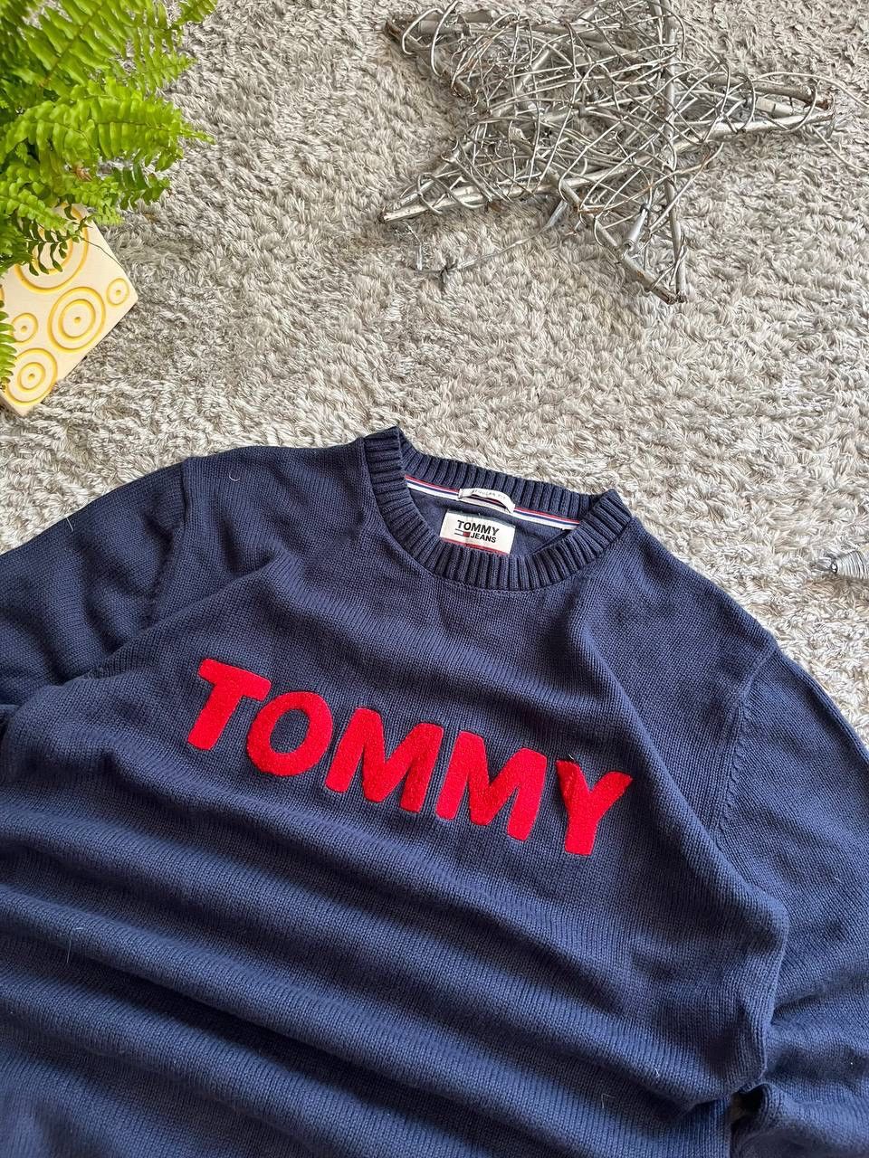 Tommy Hilfiger × Vintage Sweater Tommy Hilfiger Streetwear Vintage Big Logo Rare Size US M / EU 48-50 / 2 - 5 Thumbnail