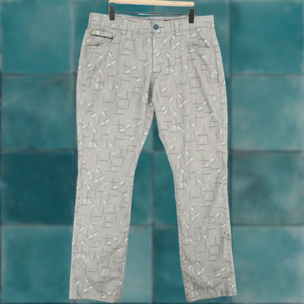 Vintage William Murray Pants Mens 34 Gray Graphic Golf Clubs Straight Leg Performance Shirt Size US 34 / EU 50 - 1 Thumbnail