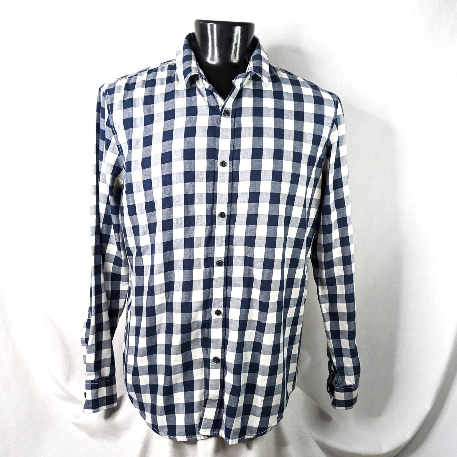 American Rag American Rag Men's Shirt XL Long Sleeve Gingham Button-Up Size US XL / EU 56 / 4 - 1 Thumbnail