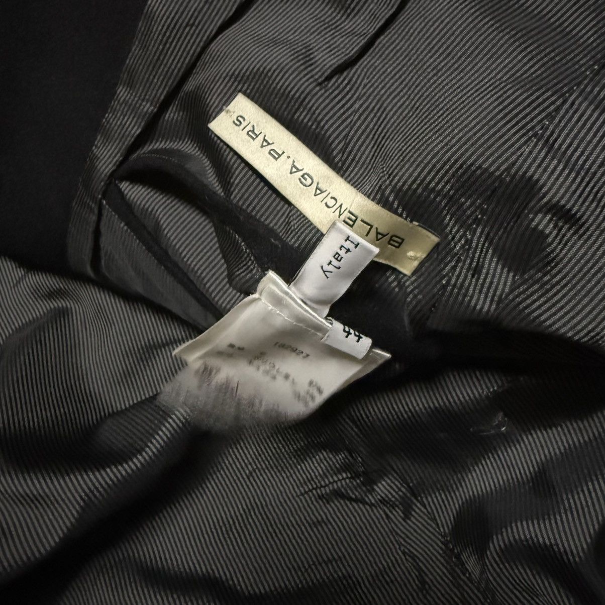 Balenciaga Balenciaga Paris Black Minimalist Blazer Size 36R - 10 Thumbnail