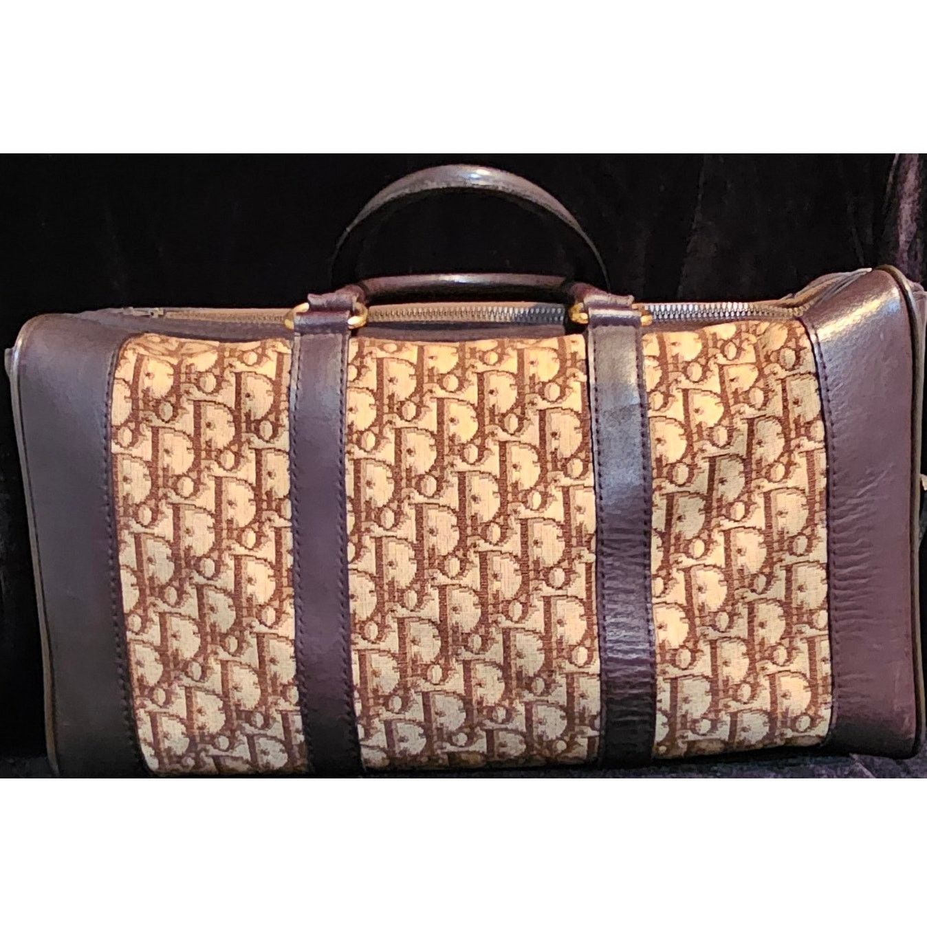 Dior CHRISTIAN DIOR 1960s RARE Early Oblique Monogram Travel Bag Size ONE SIZE - 1 Thumbnail