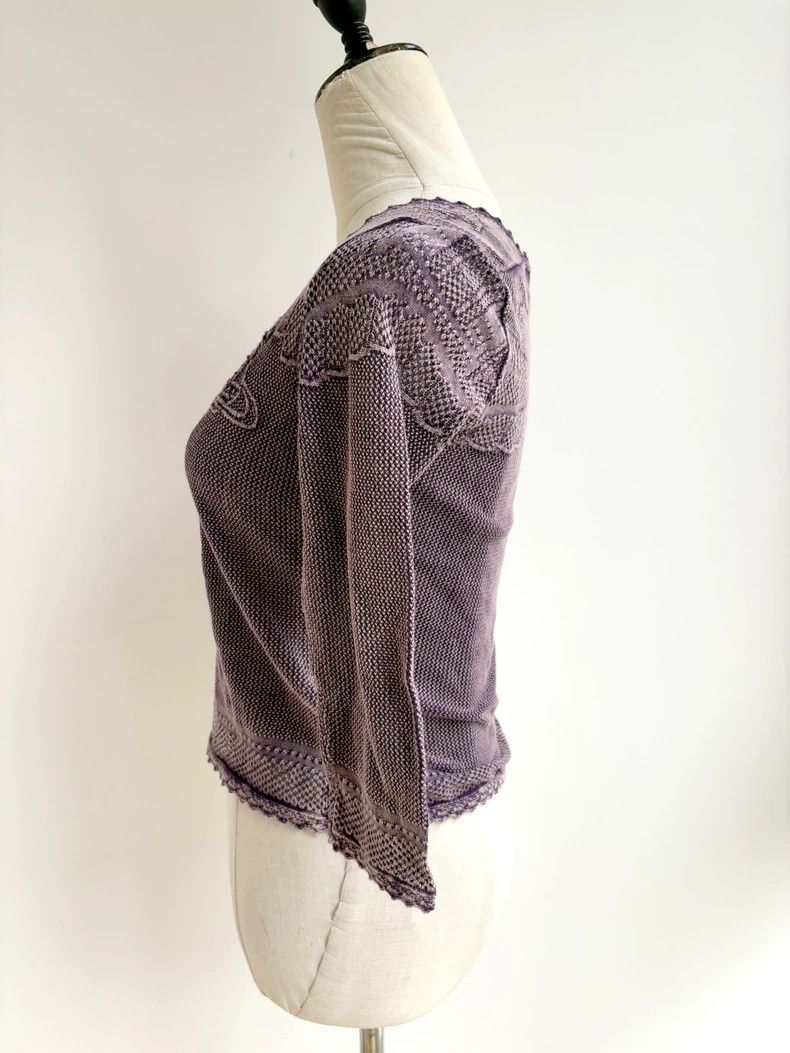 Vivienne Westwood Vivienne Westwood Purple knitted Saturn cardigan Size M / US 6-8 / IT 42-44 - 4 Thumbnail