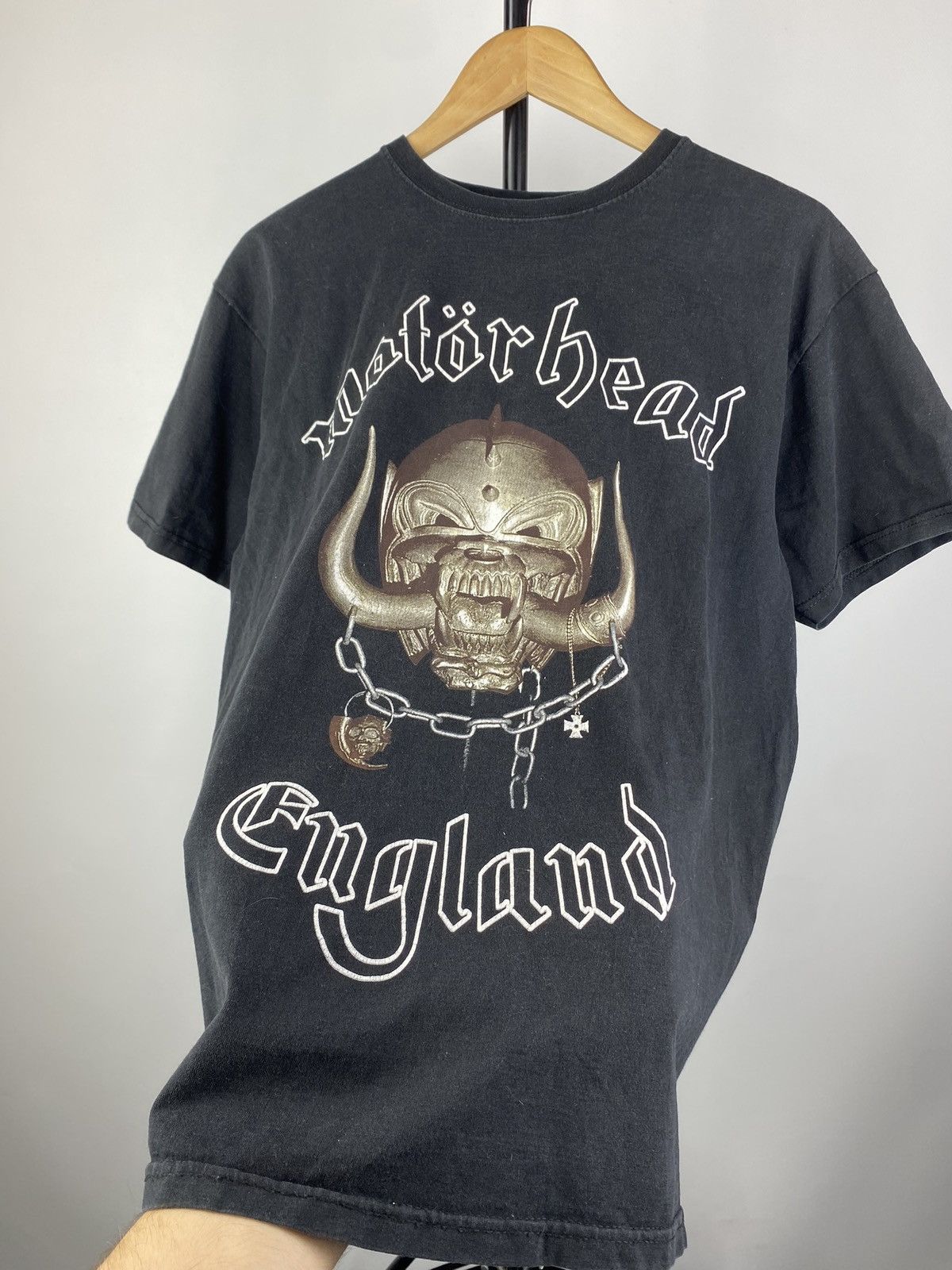 Band Tees × Vintage 🔥VNTG Motorhead England T-Shirt Warpig Black Metal Rock Band Size US L / EU 52-54 / 3 - 2 Thumbnail