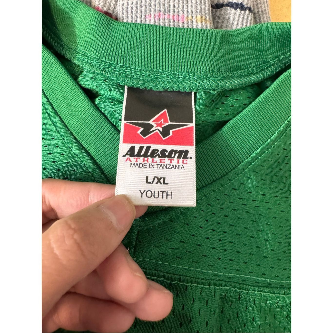 Other Alleson Athletic Green Mesh Football Jersey | Youth L/XL Fits Women’s Small Size S / US 4 / IT 40 - 6 Thumbnail