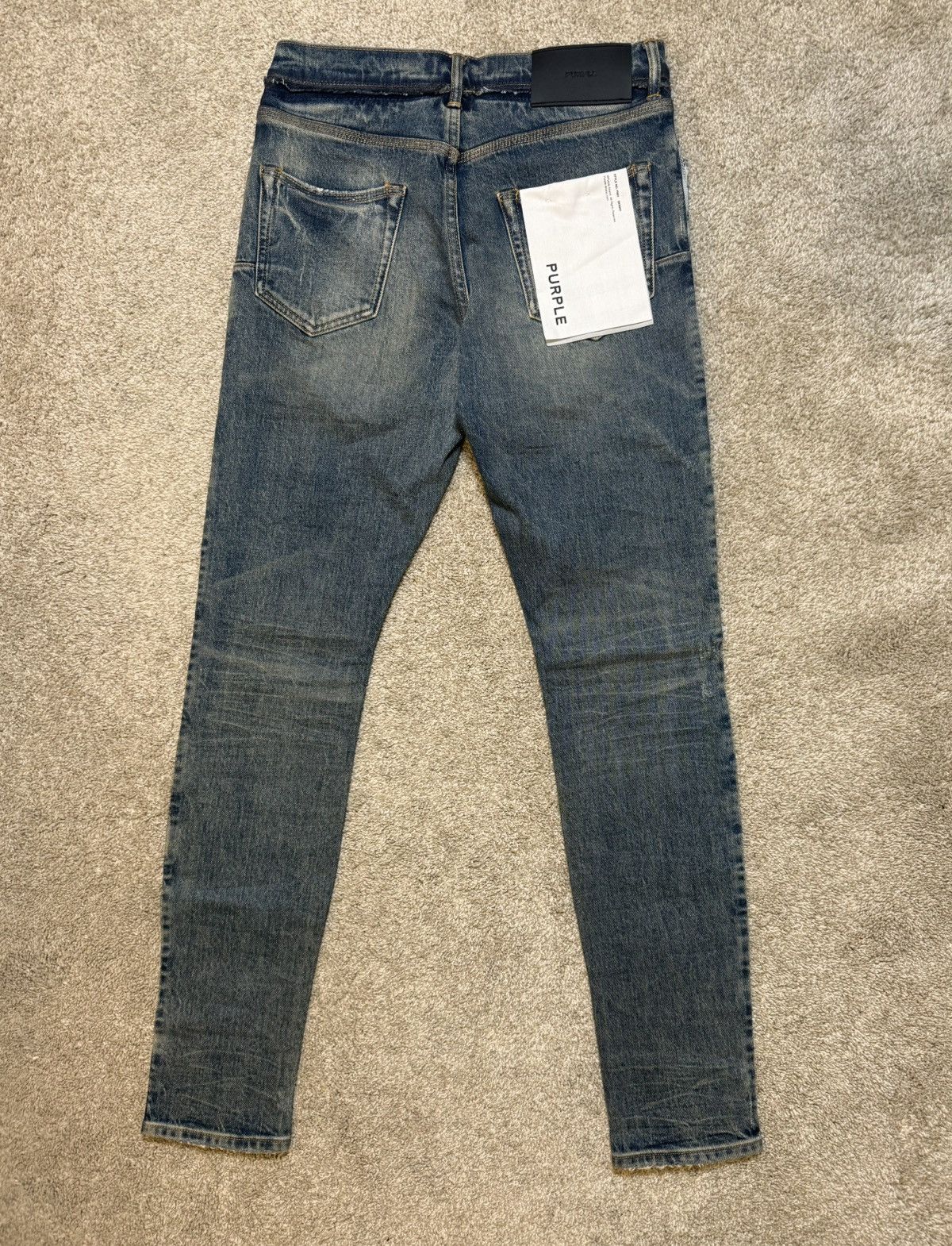 Purple Brand Purple Brand Shadow Seam Distressed Skinny Jeans P001 Size US 30 / EU 46 - 2 Thumbnail