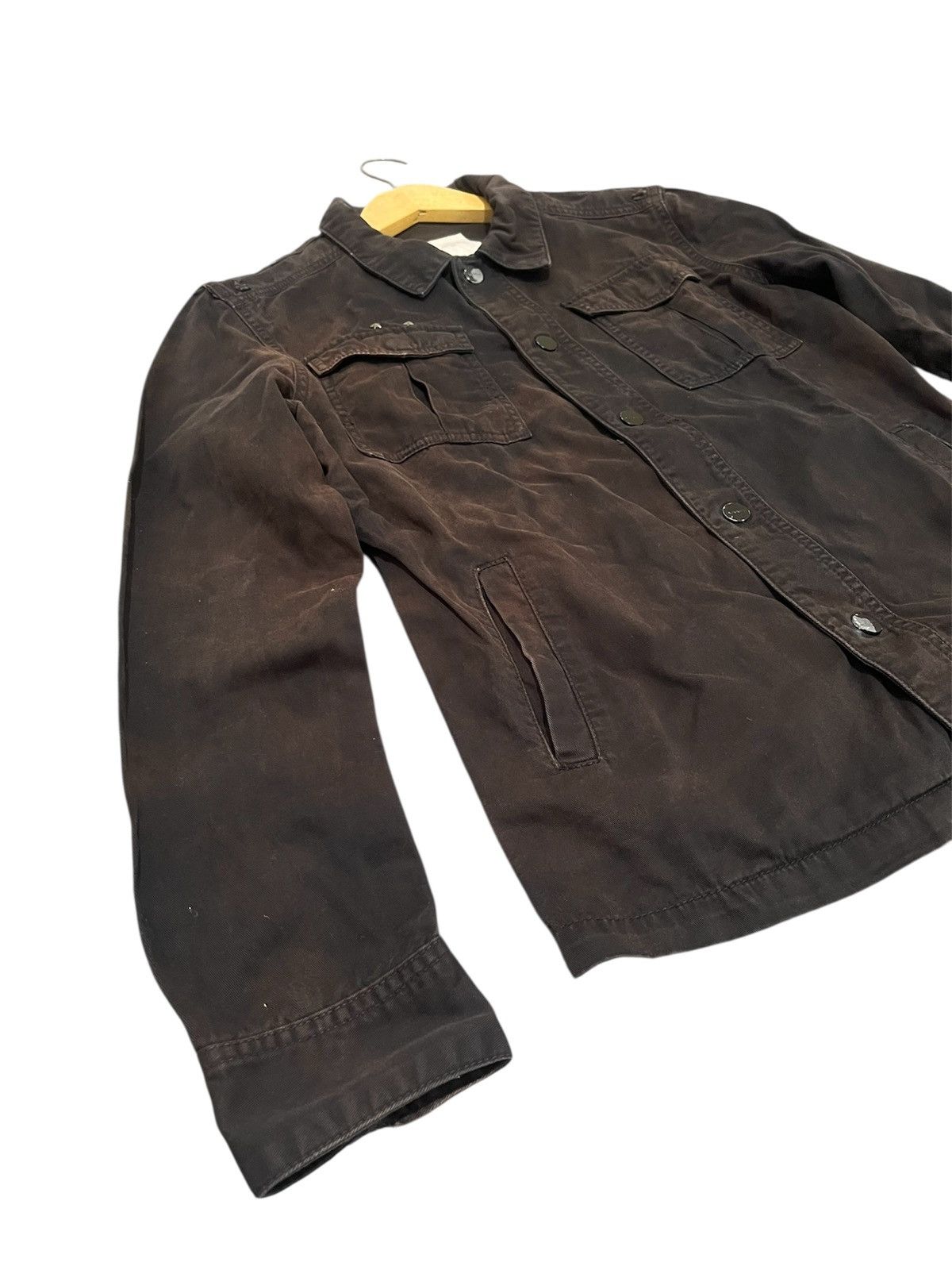 Japanese Brand Vintage BangBang Apparel Military Field Jacket Brown Size US L / EU 52-54 / 3 - 4 Thumbnail