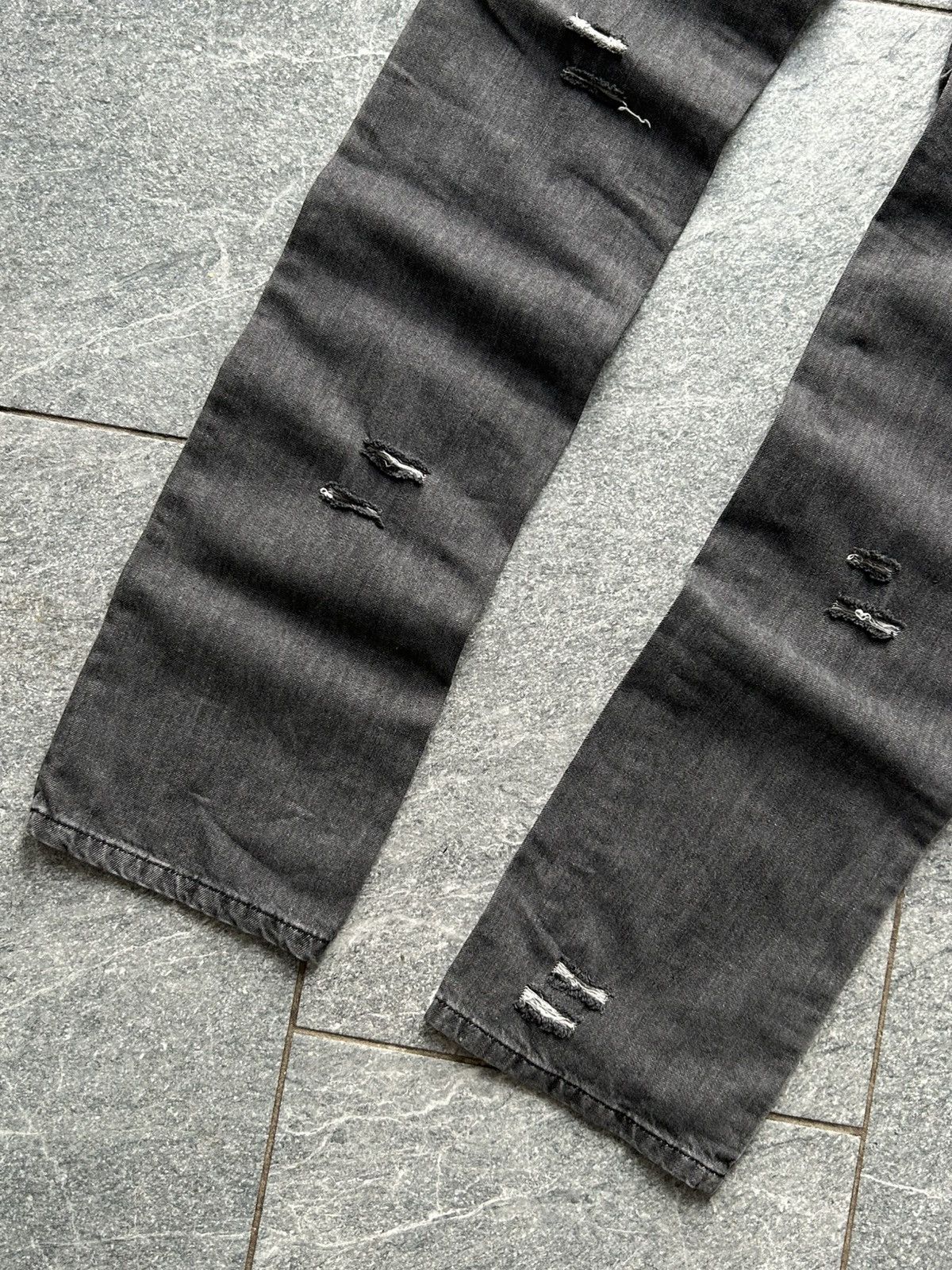 John Galliano Vintage New John Galliano Chic Gray Wash Straight Fit Jeans Size 25" / US 0 / IT 36 - 7 Thumbnail
