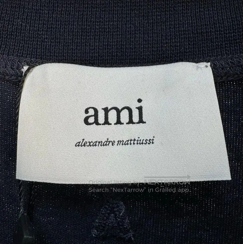 AMI AMI Black Cotton Logo Short Sleeve T-Shirt . Size US L / EU 52-54 / 3 - 5 Thumbnail