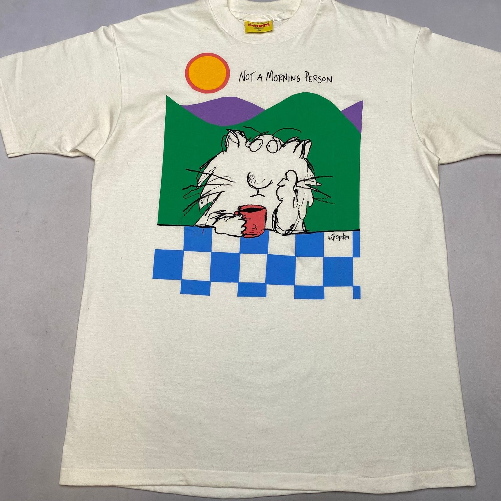 Vintage Vintage 90s Sandra Boynton Not A Morning Person Shirt XL Size US XL / EU 56 / 4 - 2 Thumbnail