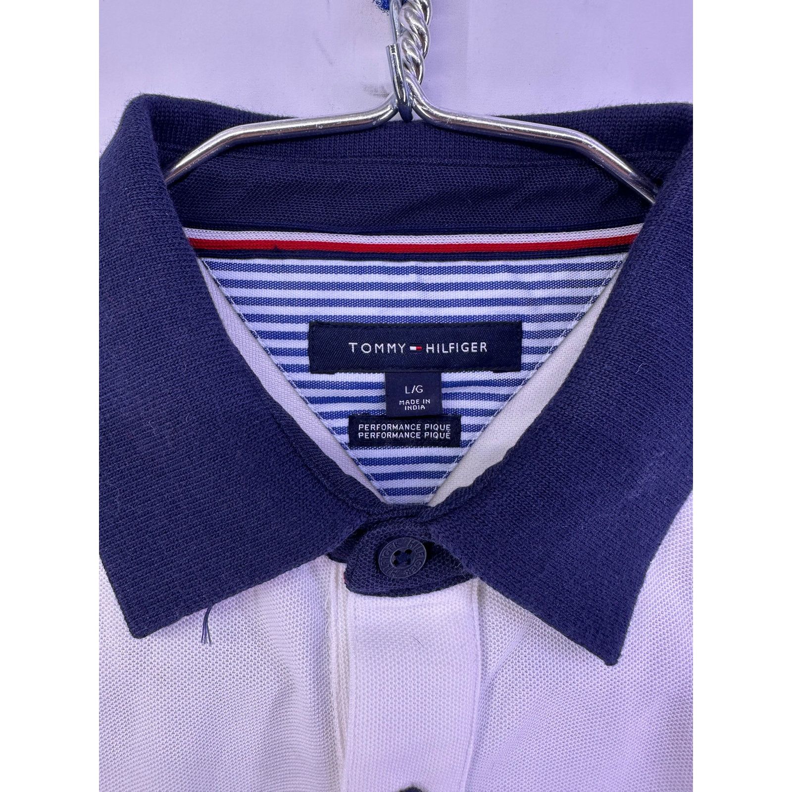 Tommy Hilfiger Tommy Hilfiger White Polo Shirt Size Large Size US L / EU 52-54 / 3 - 7 Thumbnail