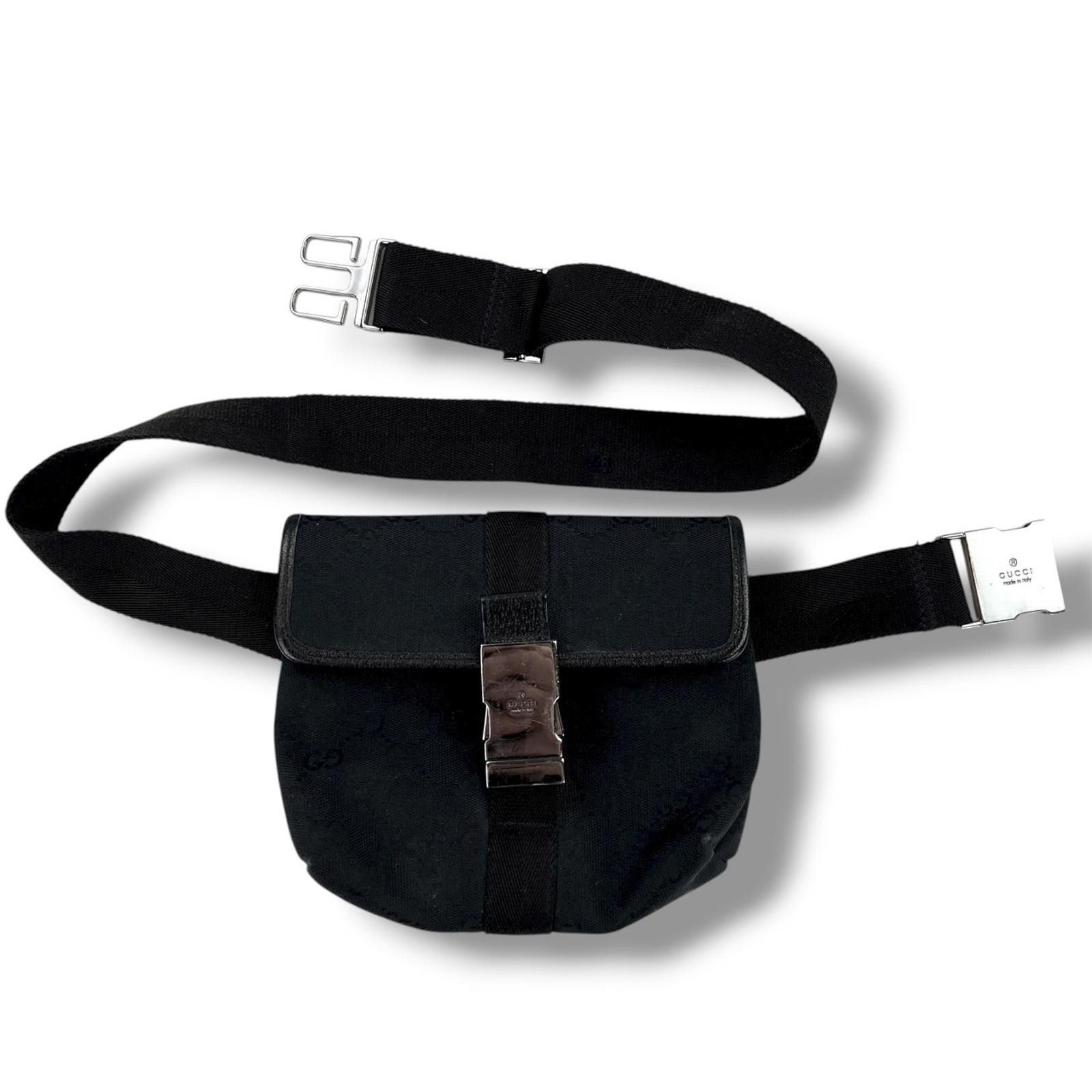 Gucci Gucci Black Monogram Waist Bag Size ONE SIZE - 2 Thumbnail