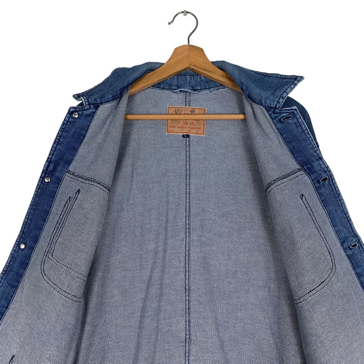 Vintage ELVIS PRESLEY 4 POCKET CHORE DENIM JACKET #0567-C26 Size US L / EU 52-54 / 3 - 12 Thumbnail