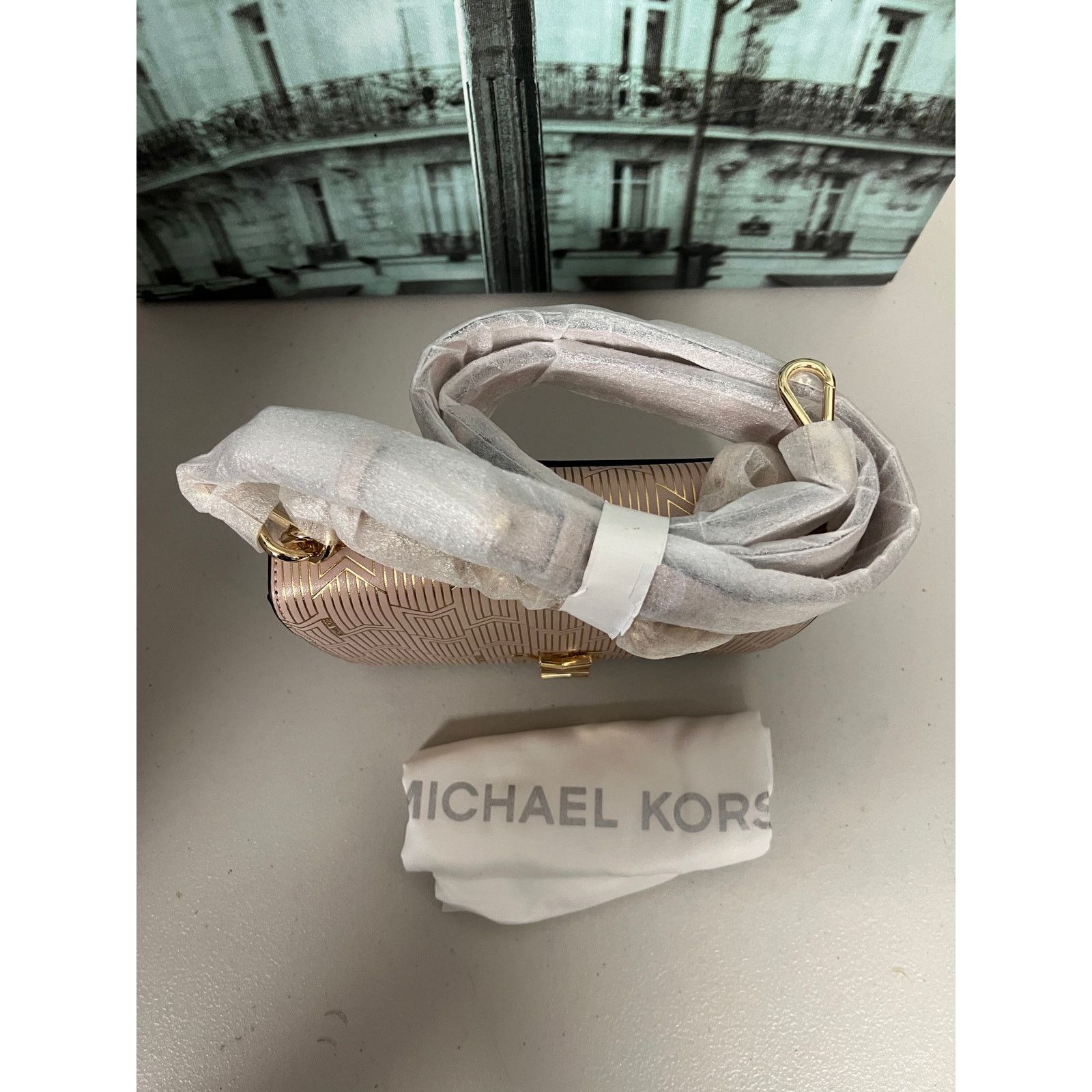 Michael Kors Michael Kors 30H8MOXL7M Mott Large Metallic Deco Leather Size ONE SIZE - 7 Thumbnail
