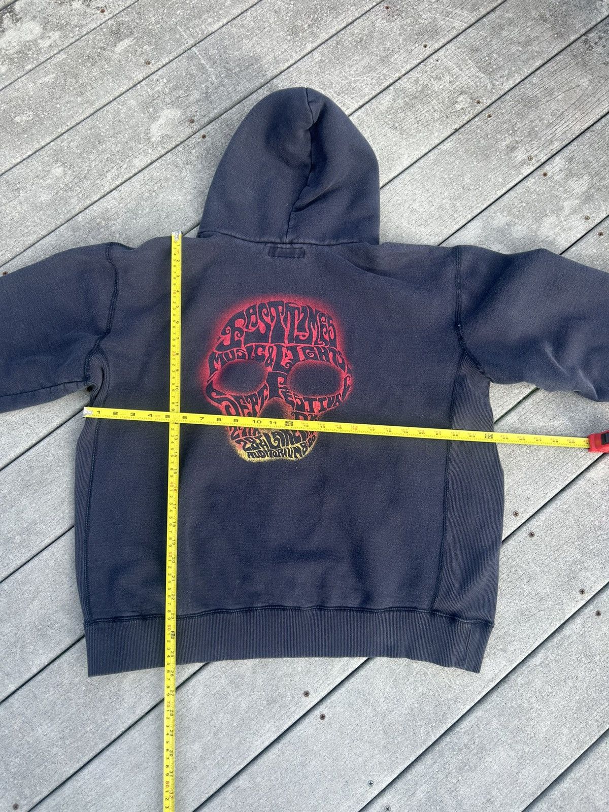 Quiksilver × Vintage Y2K Skull Grunge skater hoodie Size US M / EU 48-50 / 2 - 3 Thumbnail