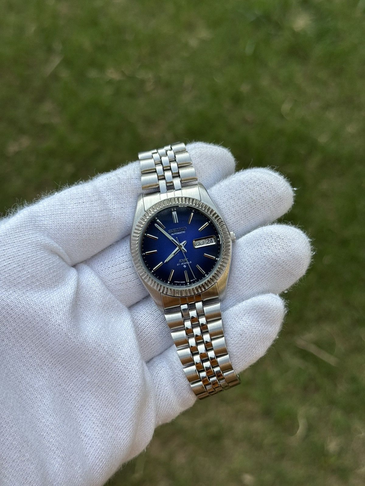 Seiko Seiko 5 DX Fluted Bezel Automatic 6309 Japanese mens Watch Size 36 - 18 Thumbnail