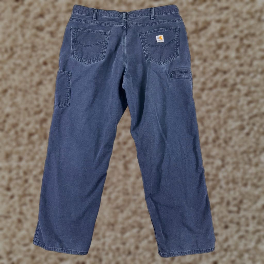 Carhartt Carhartt Jeans Mens 38 Blue Denim Original Fit FR Cat 2 2112 Cotton Blend Size US 38 / EU 54 - 1 Thumbnail