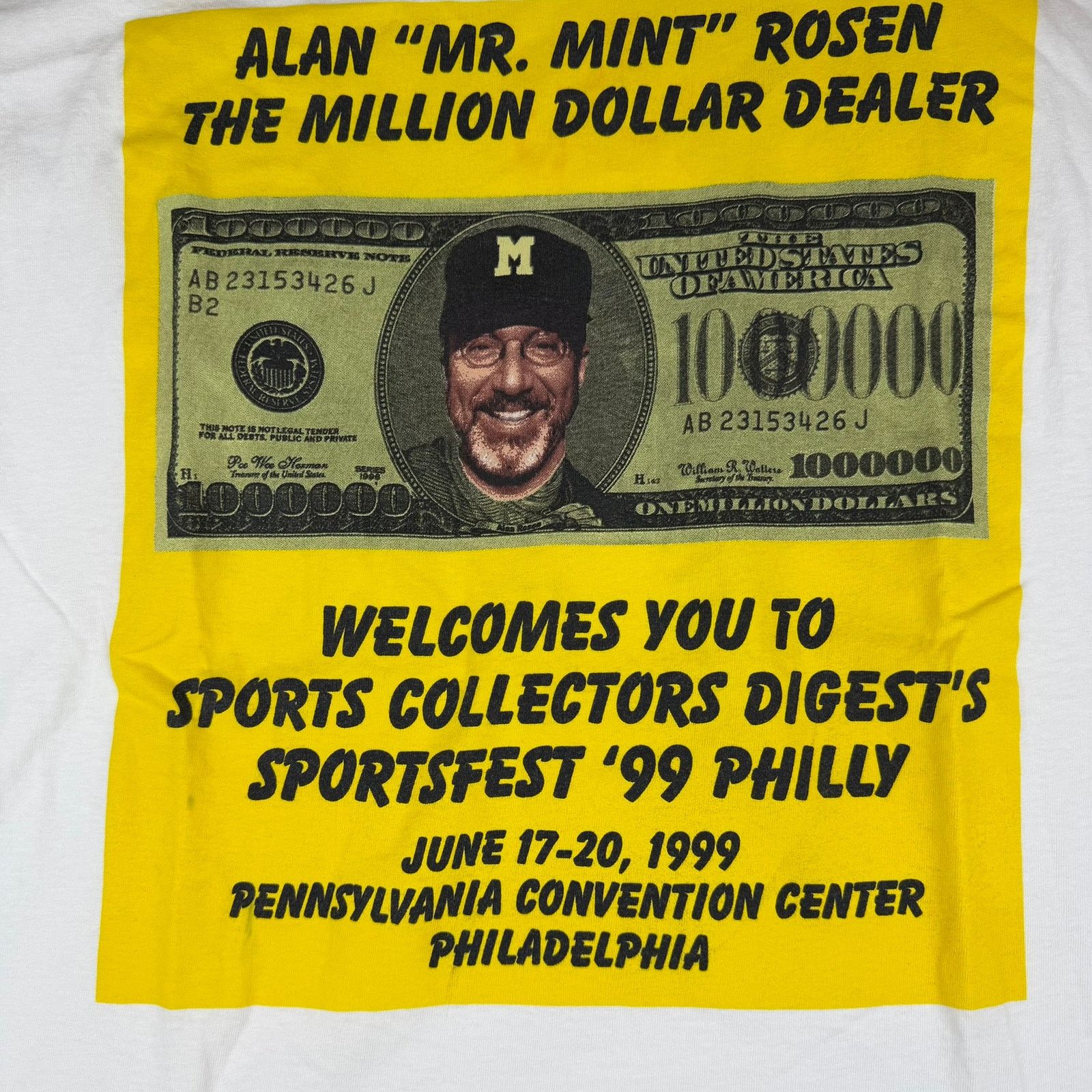 Tultex Vintage 1999 Alan Mr. Mint Rosen Sportsfest Tee XL Size US XL / EU 56 / 4 - 3 Thumbnail