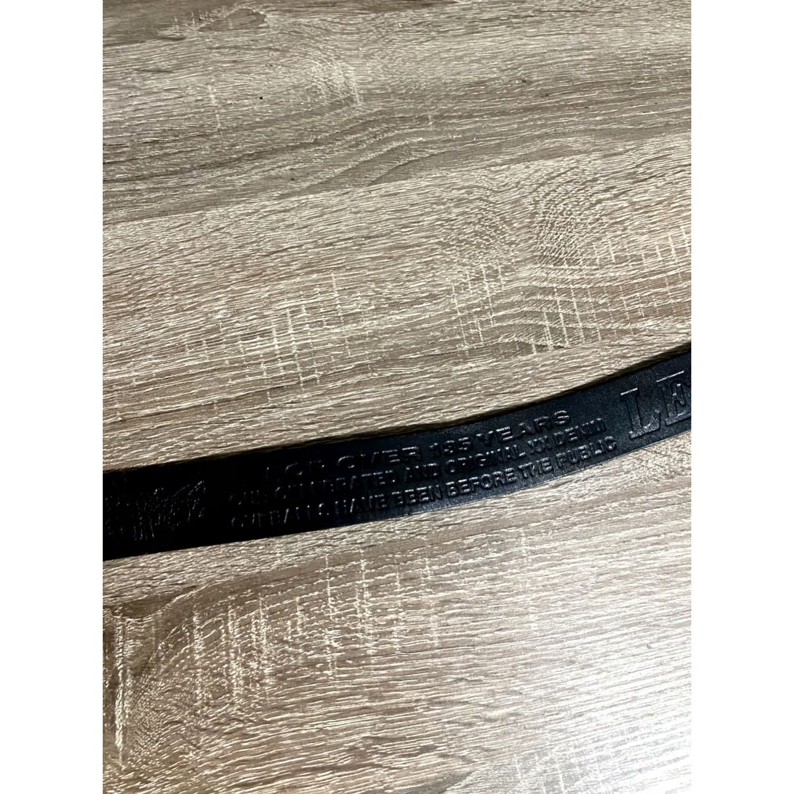 Levi's VINTAGE Levi’s Leather Japanese Metal Punk Rock Emo One Size Mens Black Size ONE SIZE - 4 Thumbnail