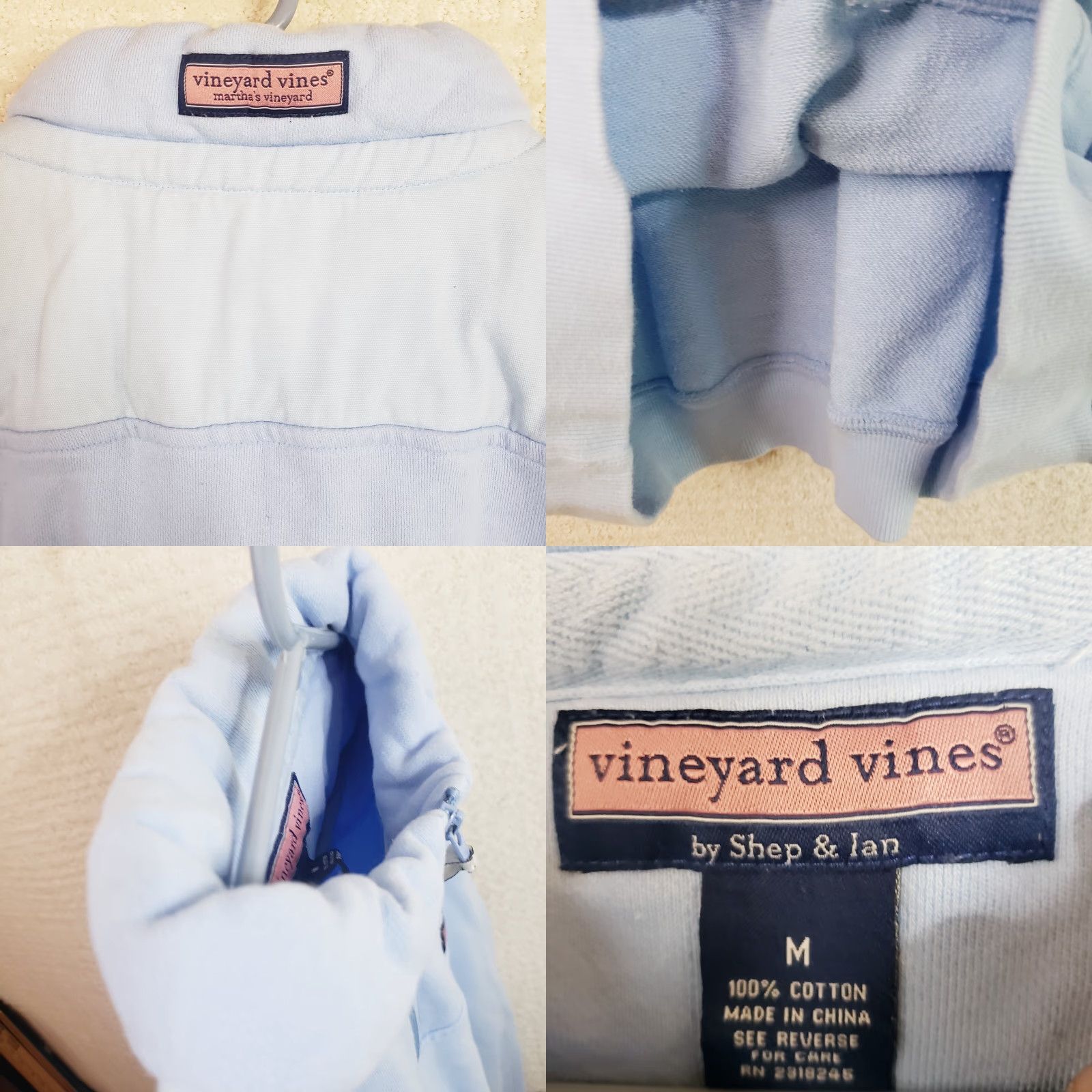 Vineyard Vines Vineyard Vines Pullover Sweatshirt Mens Size M Blue 1/4 Zip Jacket Heavyweight Size US M / EU 48-50 / 2 - 9 Thumbnail