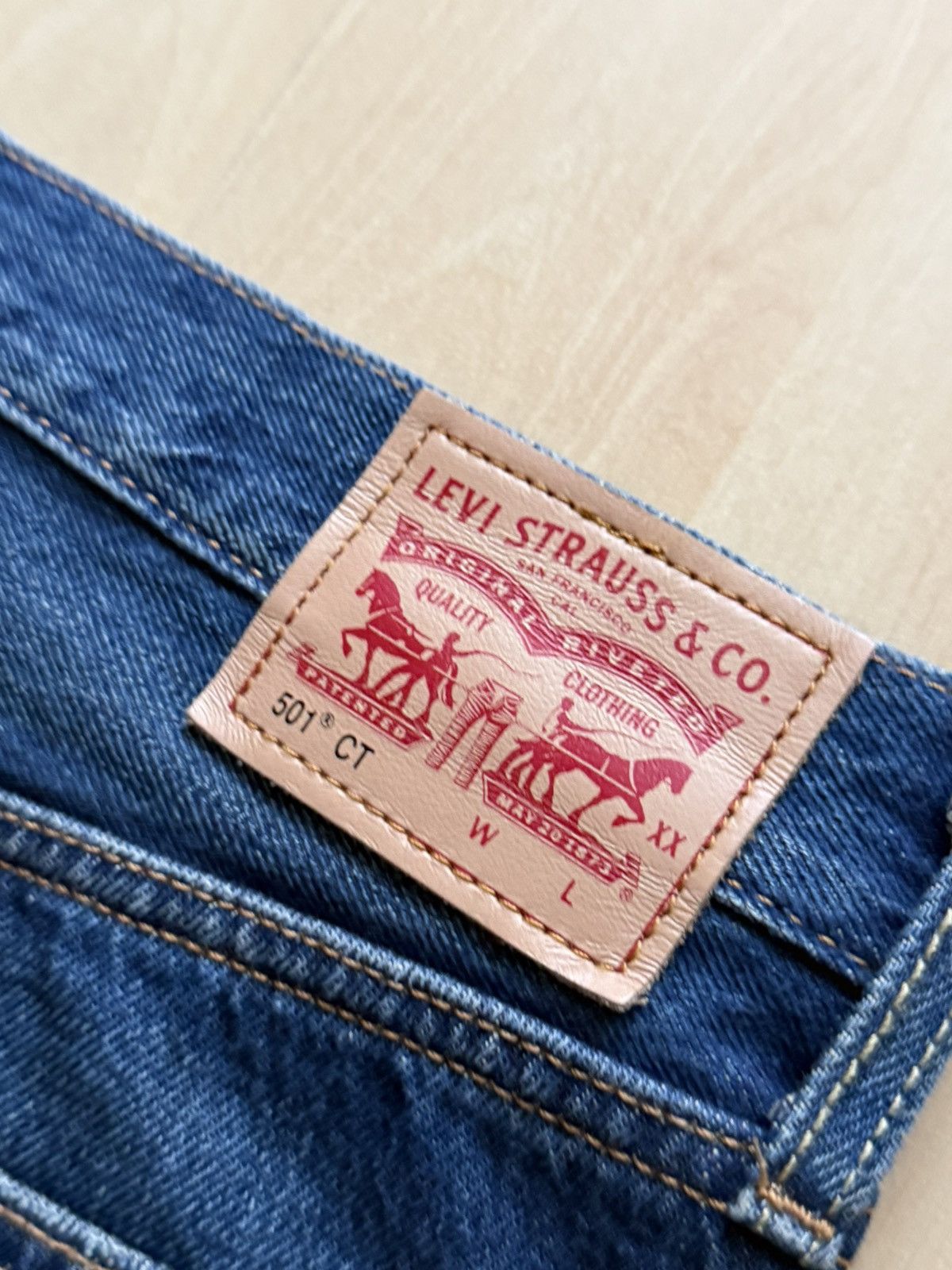 Levi's Levis 501 CT wash denim jeans Size US 32 / EU 48 - 7 Thumbnail