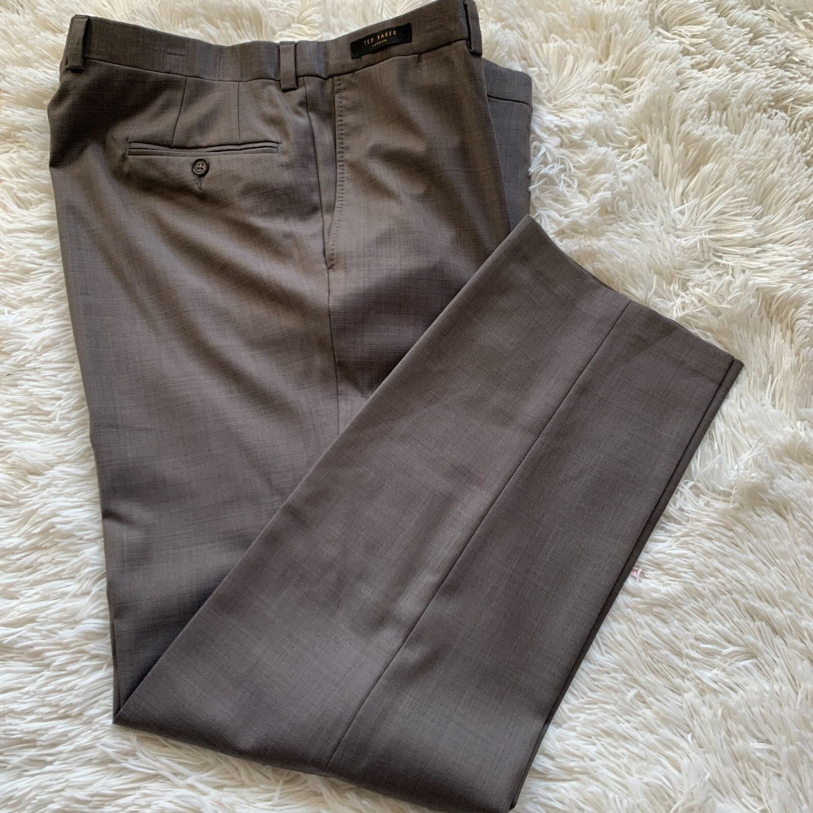 Ted Baker Ted Baker London Jefferson Pant Flat Front Wool Dress Pants Size 38R - 5 Thumbnail