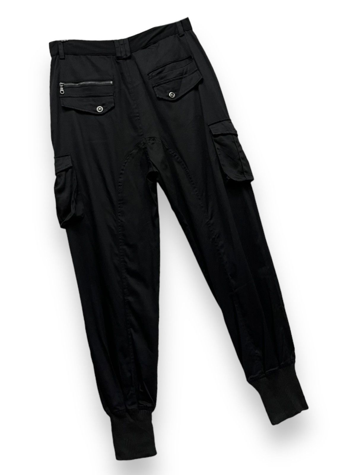 Japanese Brand 🔥90’s BLACK BACCARA Punk Studded Jogger Cargo Soft Blends Size US 29 - 4 Thumbnail