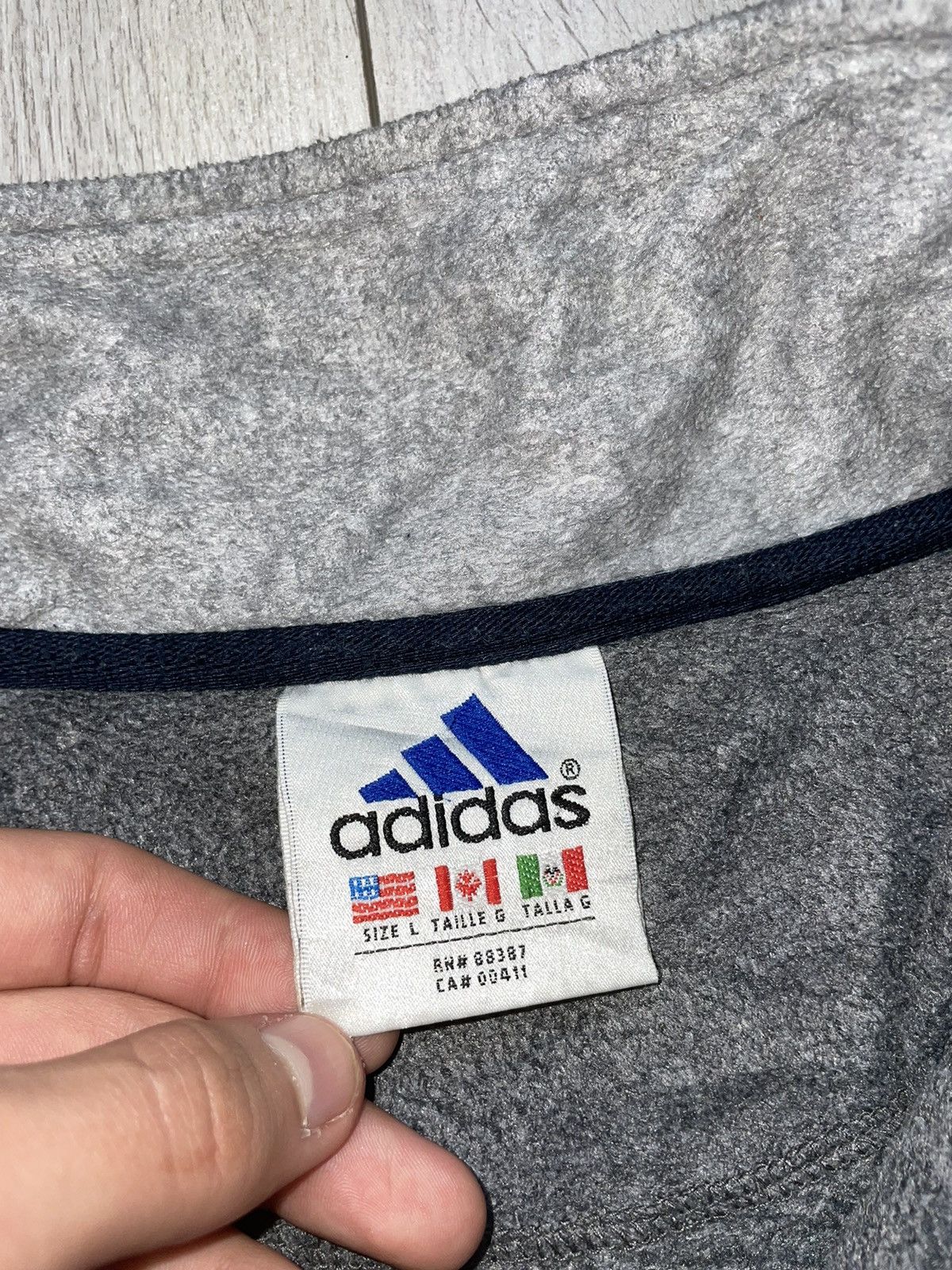 Adidas × Vintage 1/4 Fleece sweatshirt Adidas Vintage 90 s Size US XL / EU 56 / 4 - 8 Thumbnail