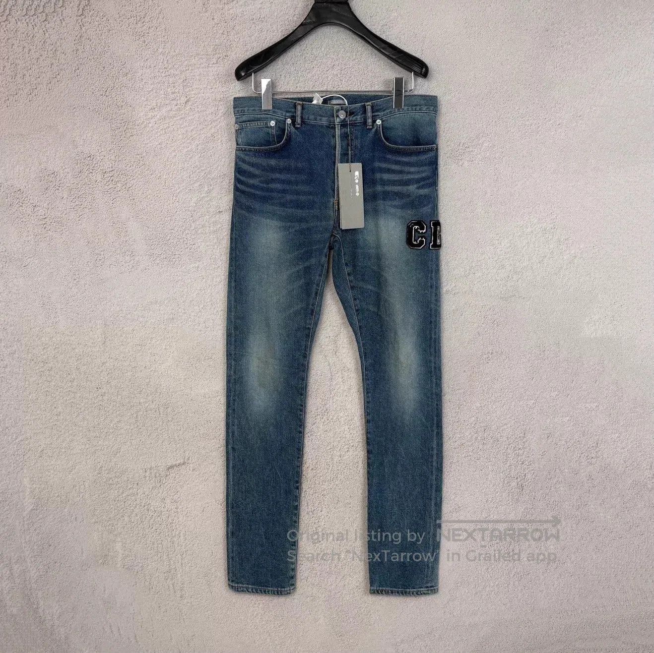 Dior Blue Denim Jeans with Embroidered Patch. Size US 26 / EU 42 - 1 Thumbnail