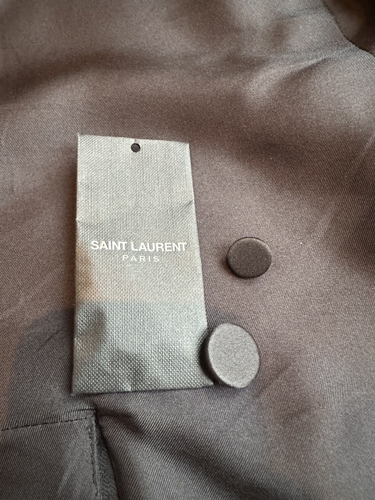 Saint Laurent Paris Grail Saint Laurent FW14 babycat tuxedo jacket le smoking 52 Size 40R - 23 Thumbnail
