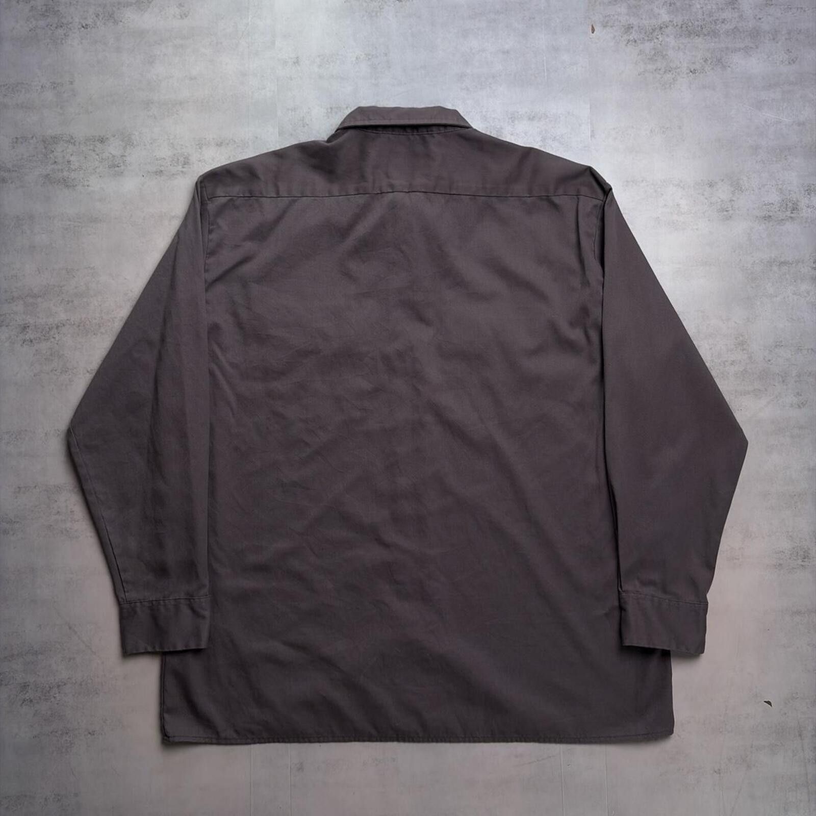 Dickies Y2K Grey Dickies Workwear Long Sleeve Button Up Shirt Size US XL / EU 56 / 4 - 6 Thumbnail