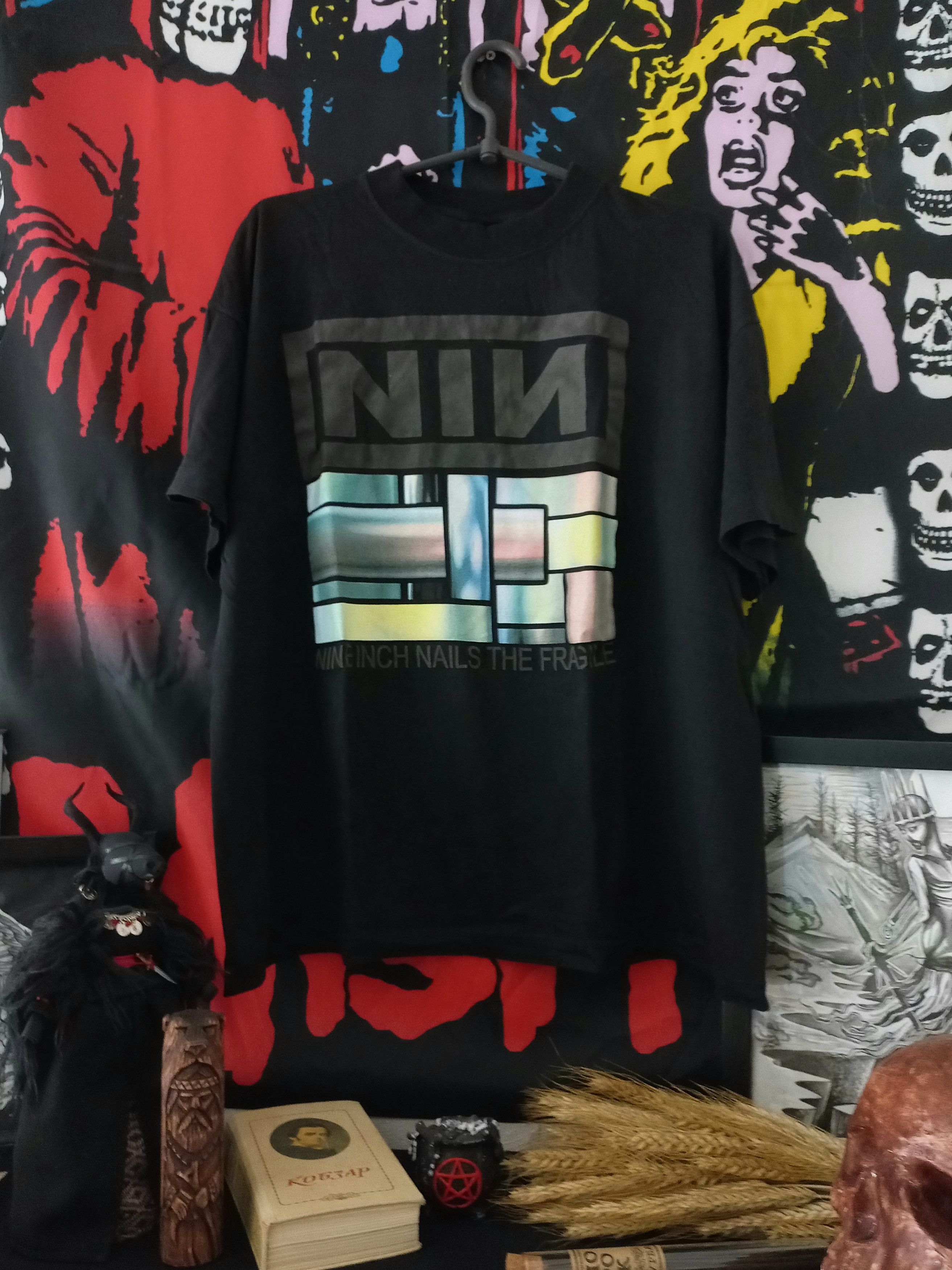 Pre-owned Band Tees X Rock Band Nin In Black