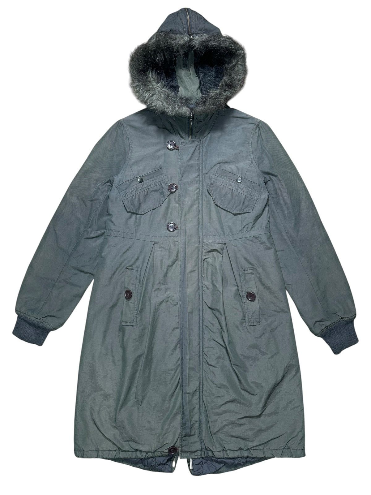 French Connection French Connection parka coat faux fur trimmed hood Size US M / EU 48-50 / 2 - 1 Thumbnail